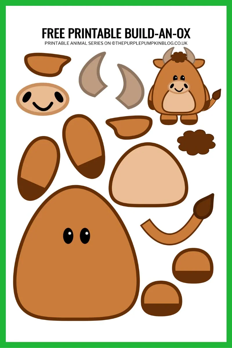 Buildable Animal Templates Buildable Animal Templates