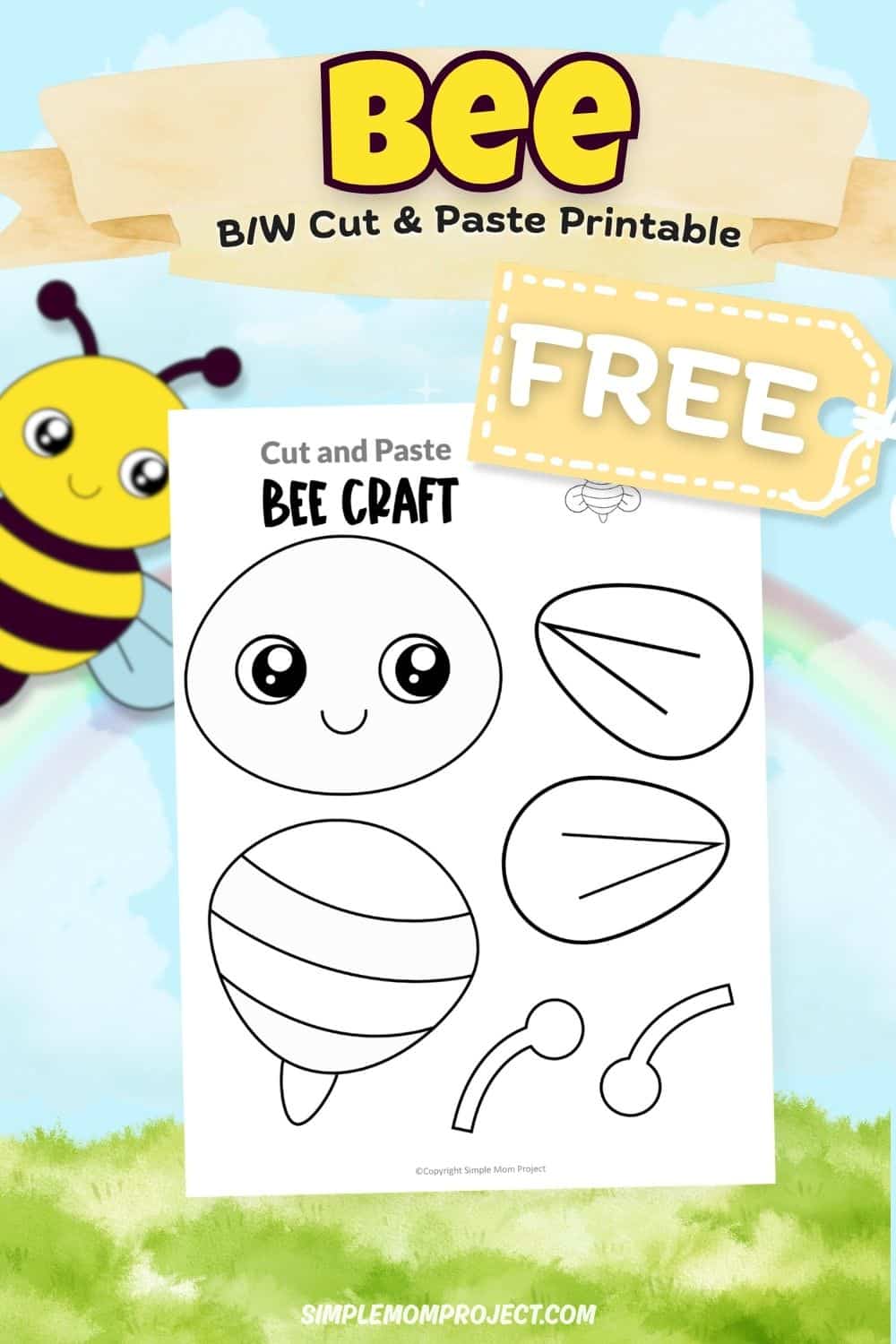 Bumble Bee Craft Template