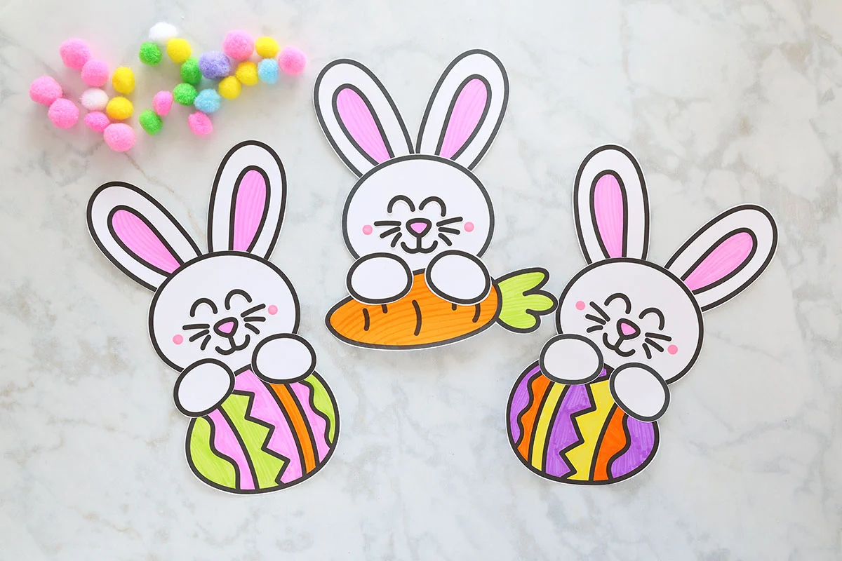 easter bunny outline free printable
