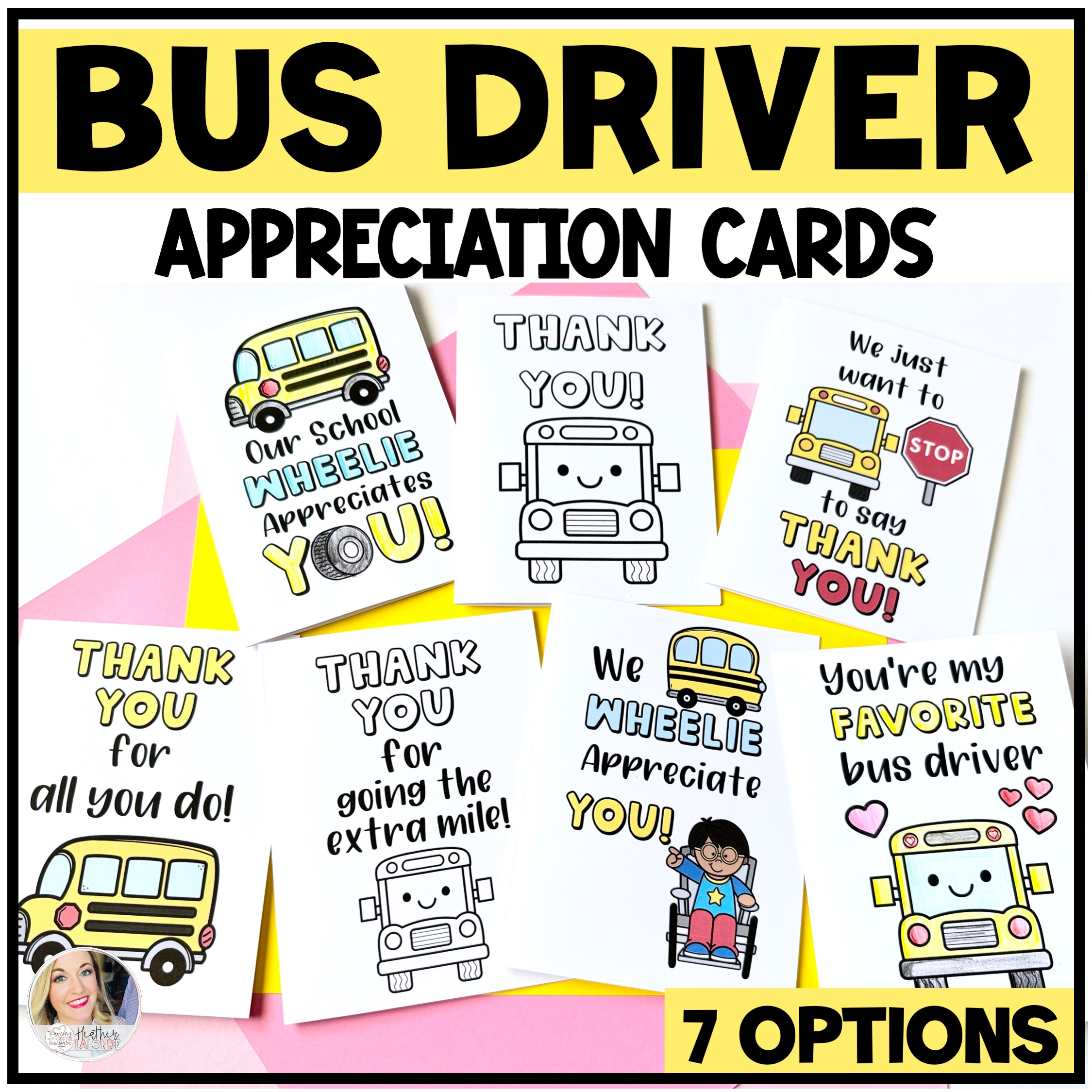 bus driver cards free printables