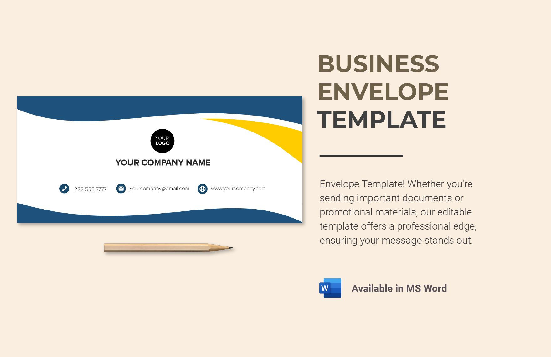 Business Envelope Template Business Envelope Template