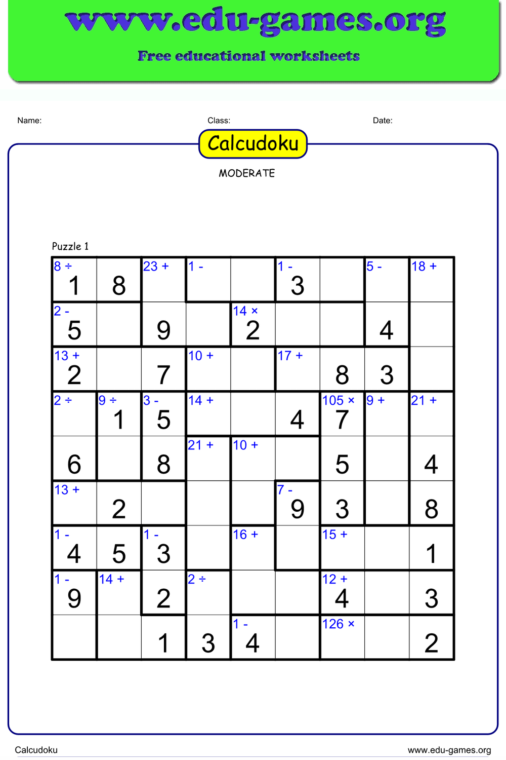 Calcudoku