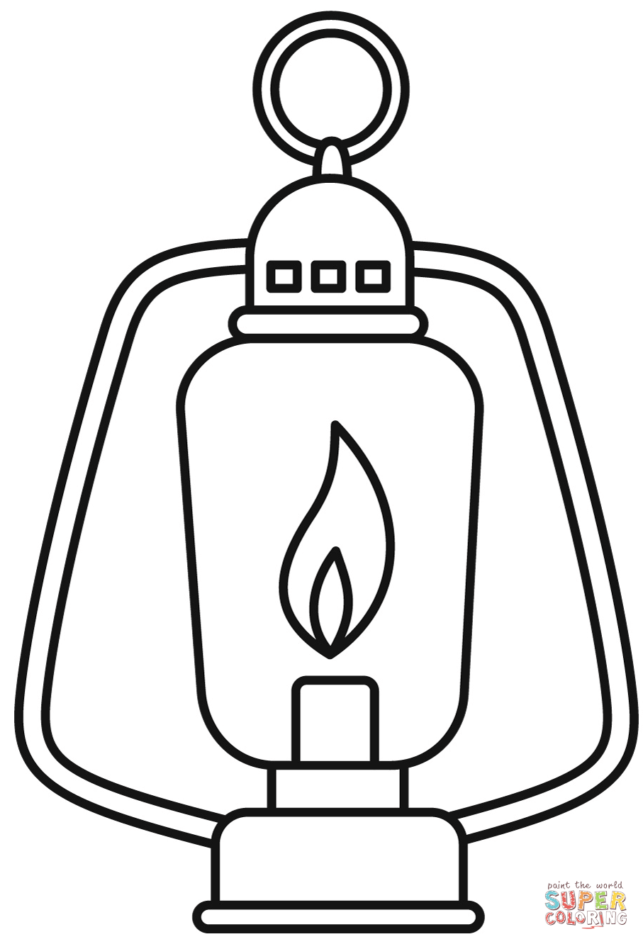 camping lantern printable pattern