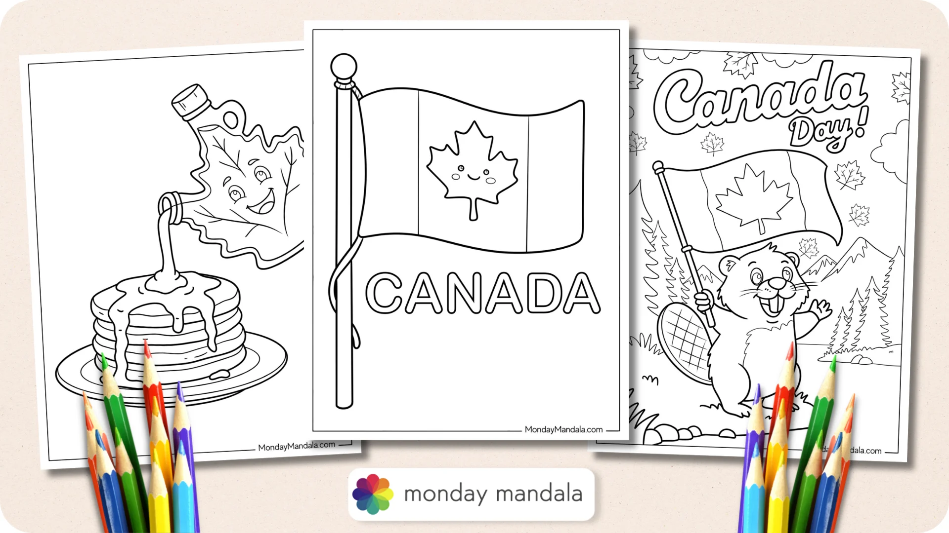 Canada Coloring Pages