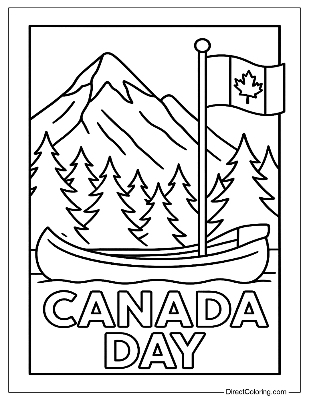 Canada Day Coloring Pages