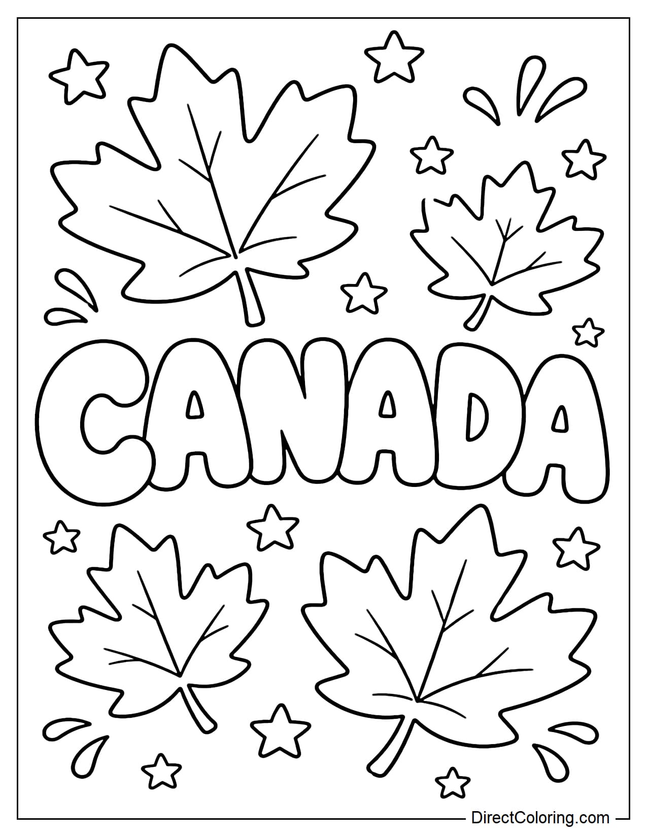 Canada Day Coloring Pages