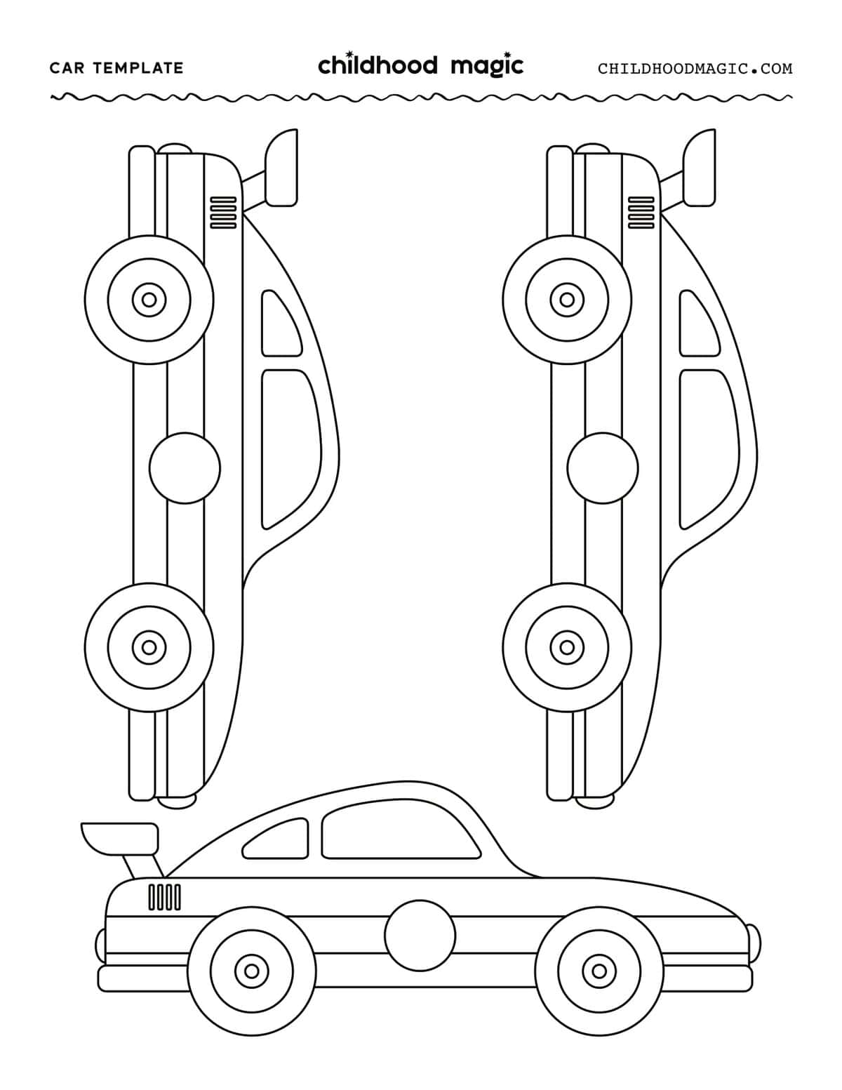 Car Template Free Printable