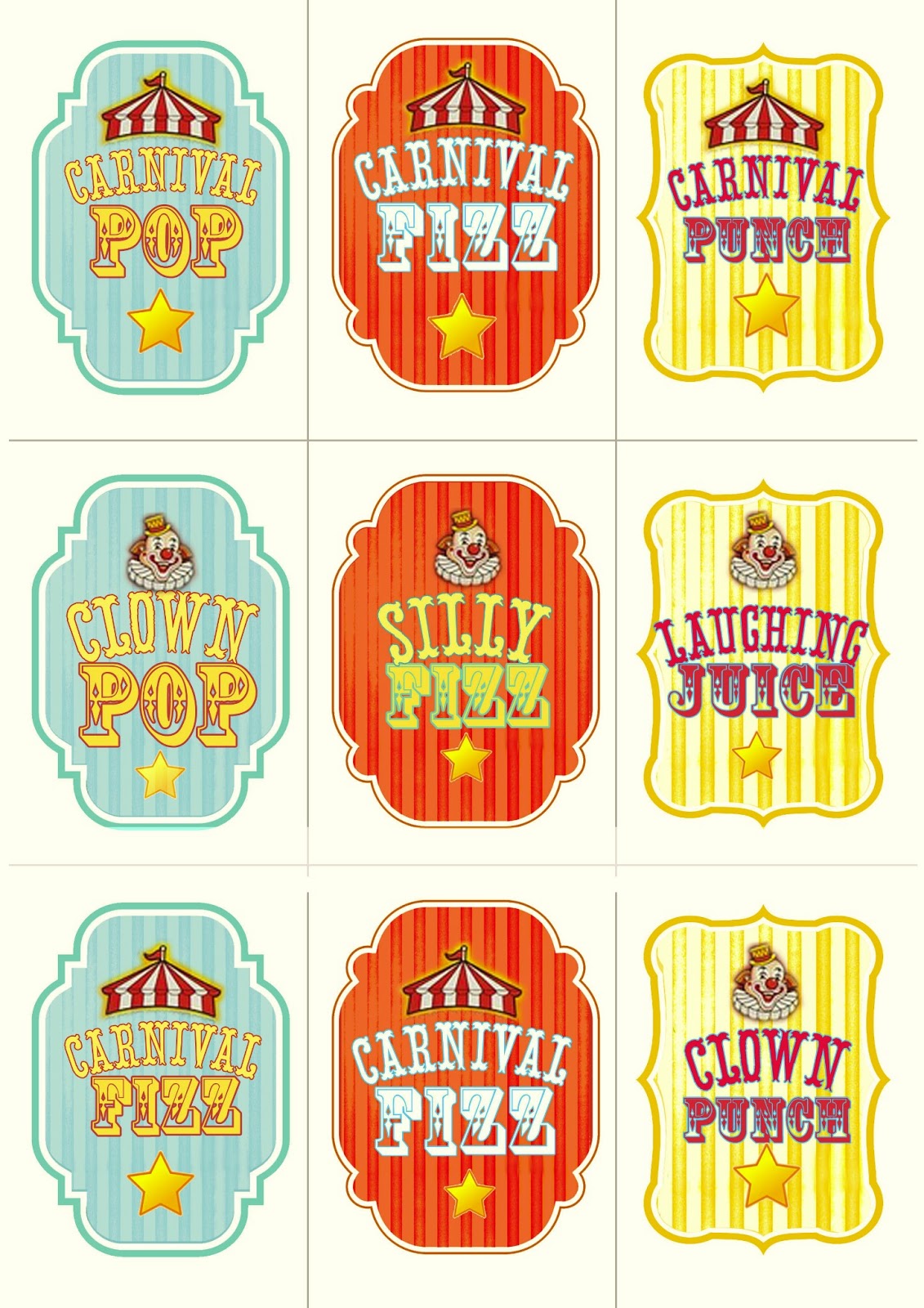 Carnival Party Prep And Printables