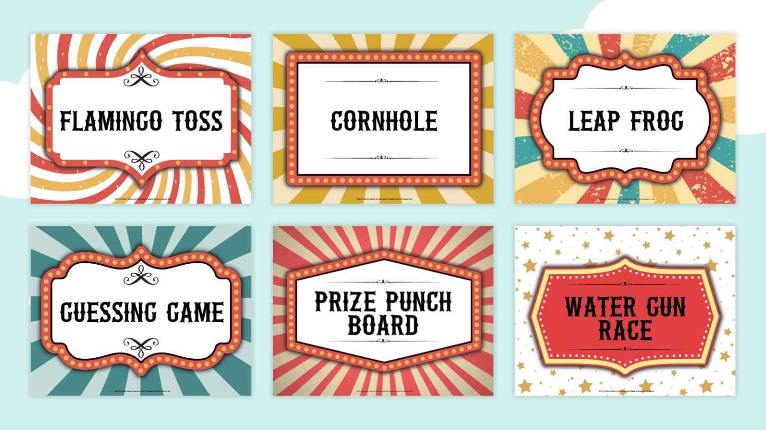 Carnival Station Signs