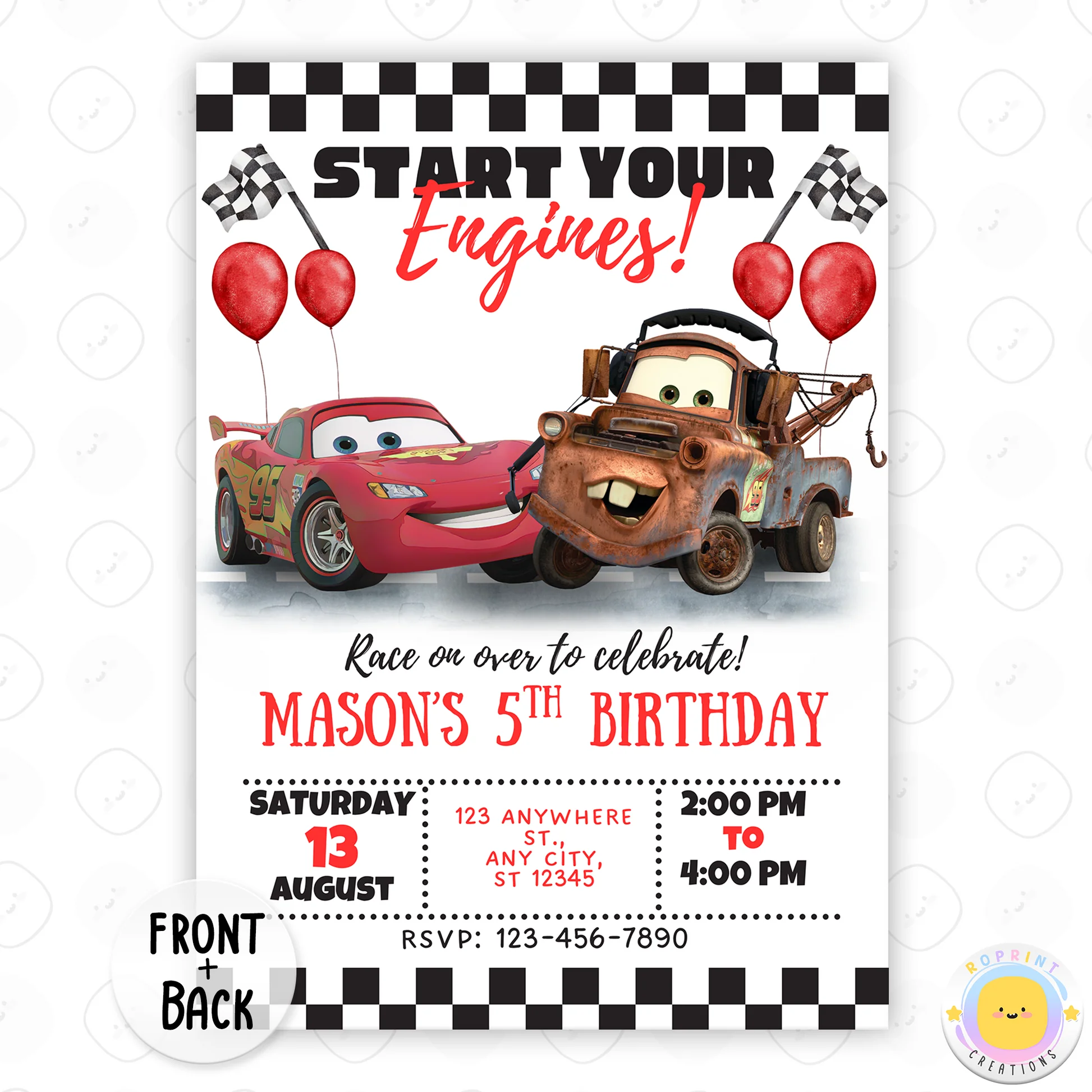 free printable lightning mcqueen birthday cards