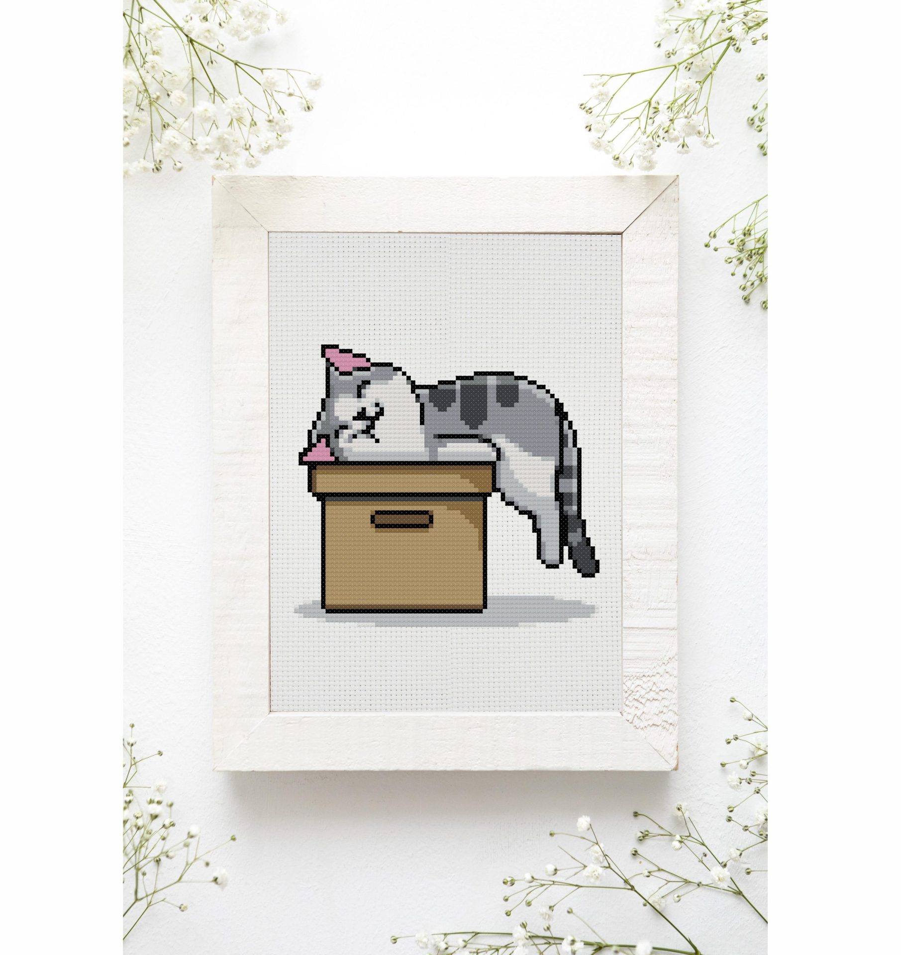 free printable cat cross stitch patterns
