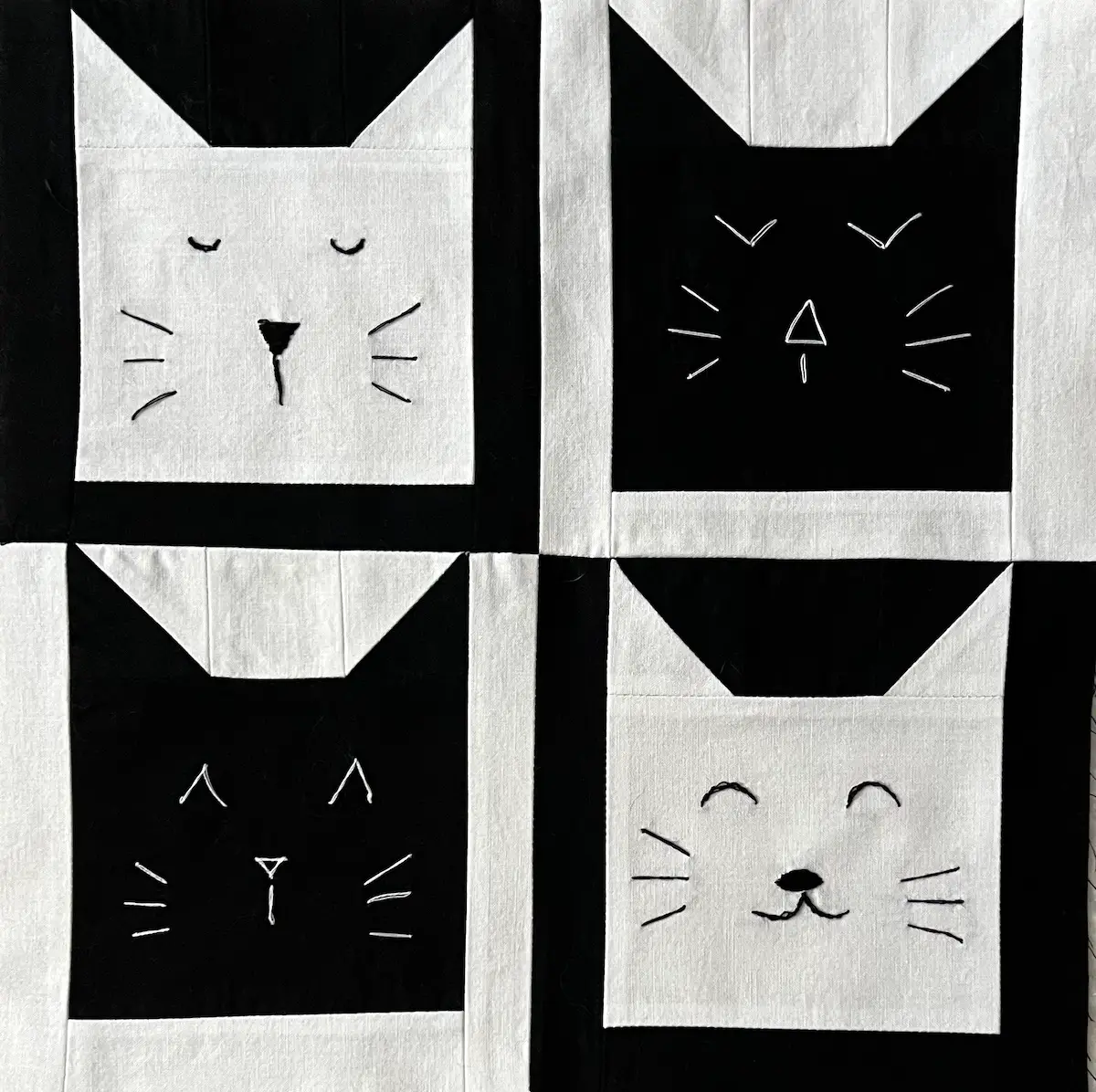 free printable cat applique patterns