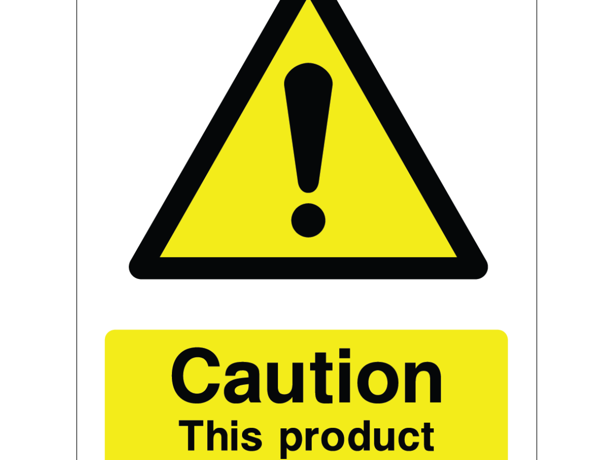 Caution This Product Contains Asbestos Sign Caution This Product Contains Asbestos Sign