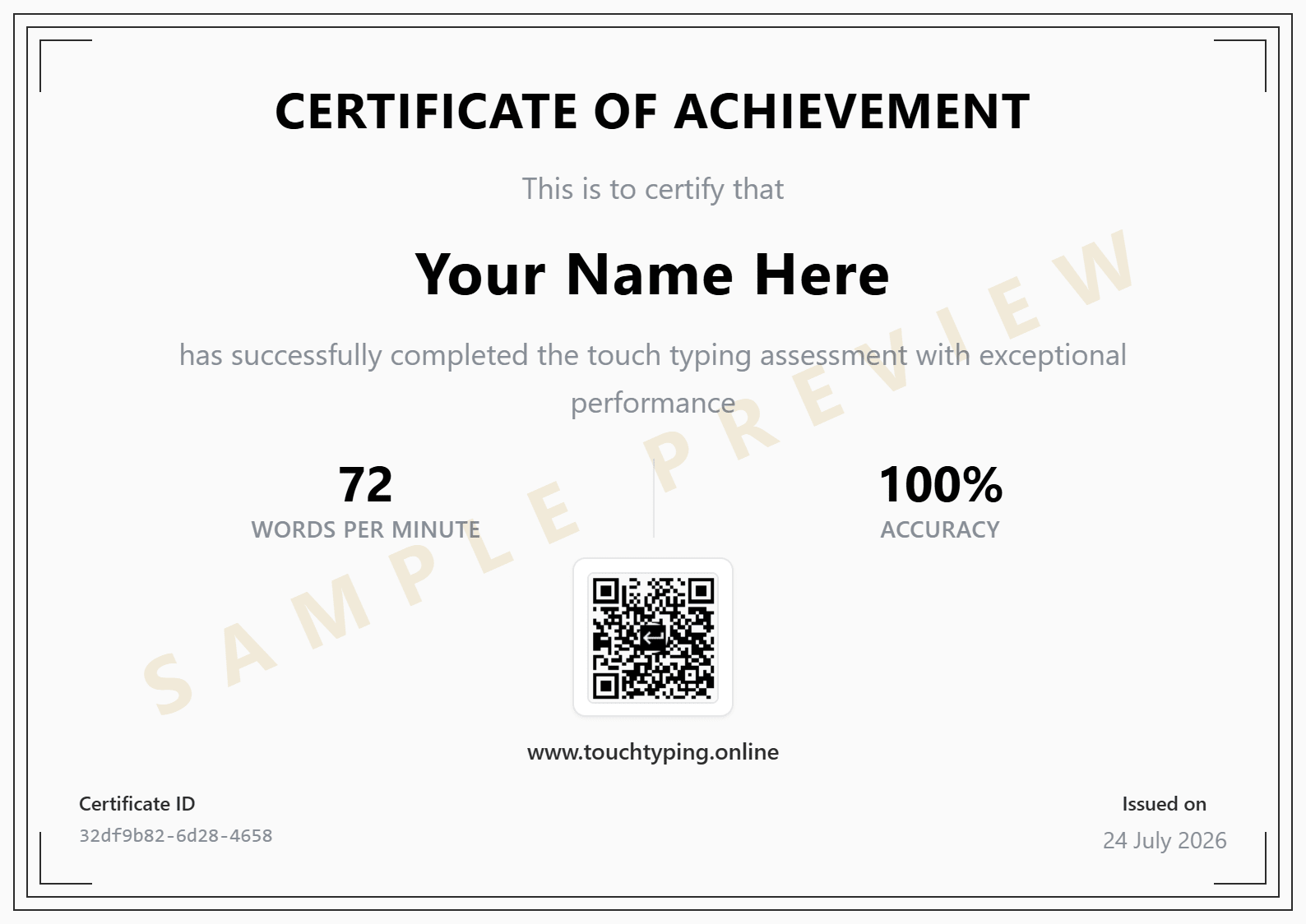 Certification
