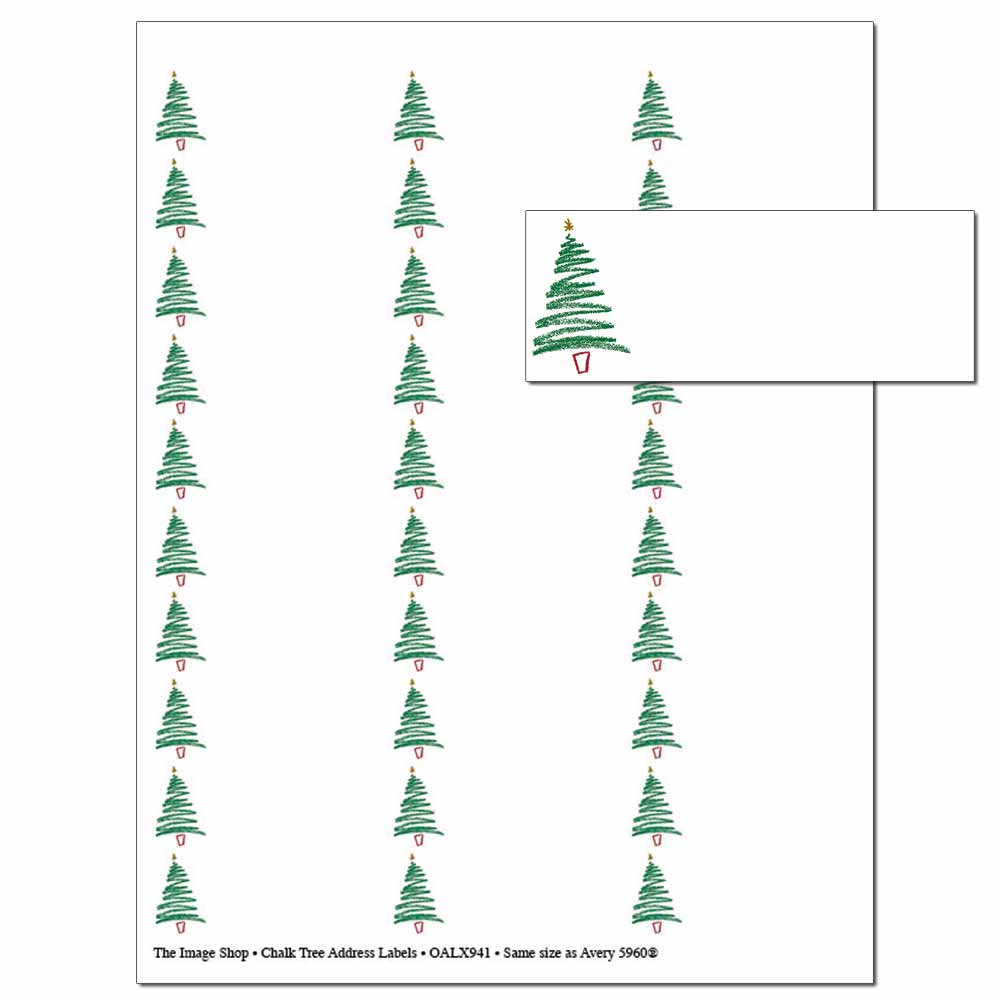 Chalk Tree Address Label