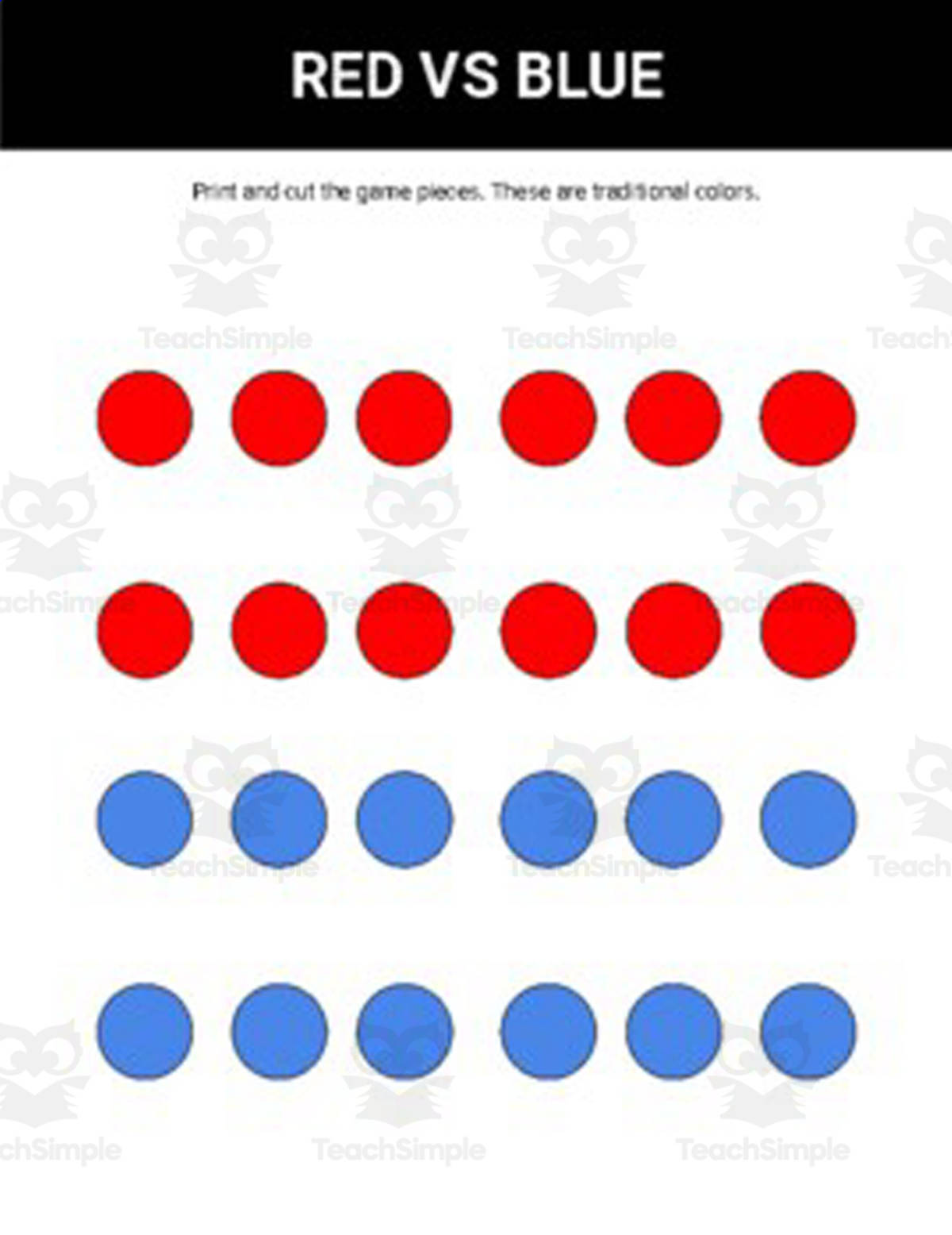 Checkers Printable Board Game Editable Google Slides