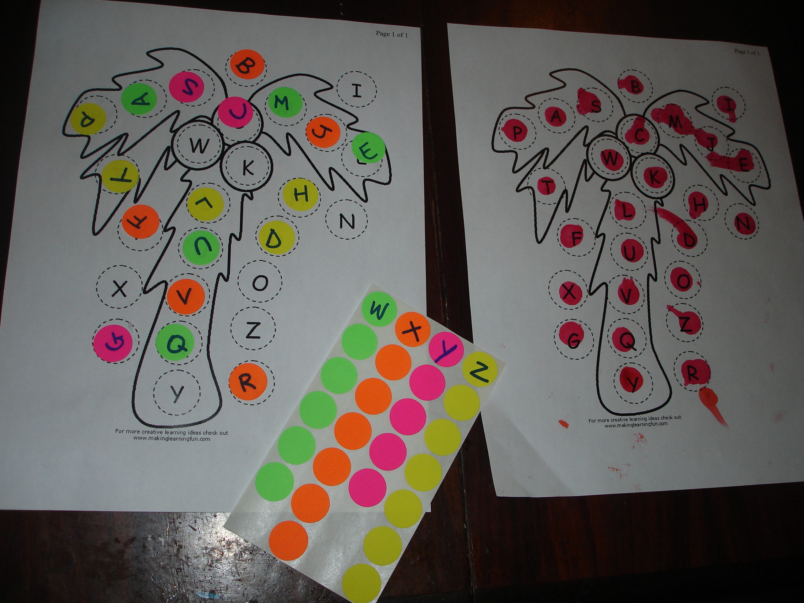 chicka chicka boom boom free printables