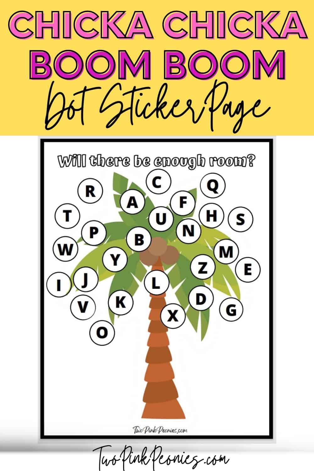 Chicka Chicka Boom Boom Toddler Activity