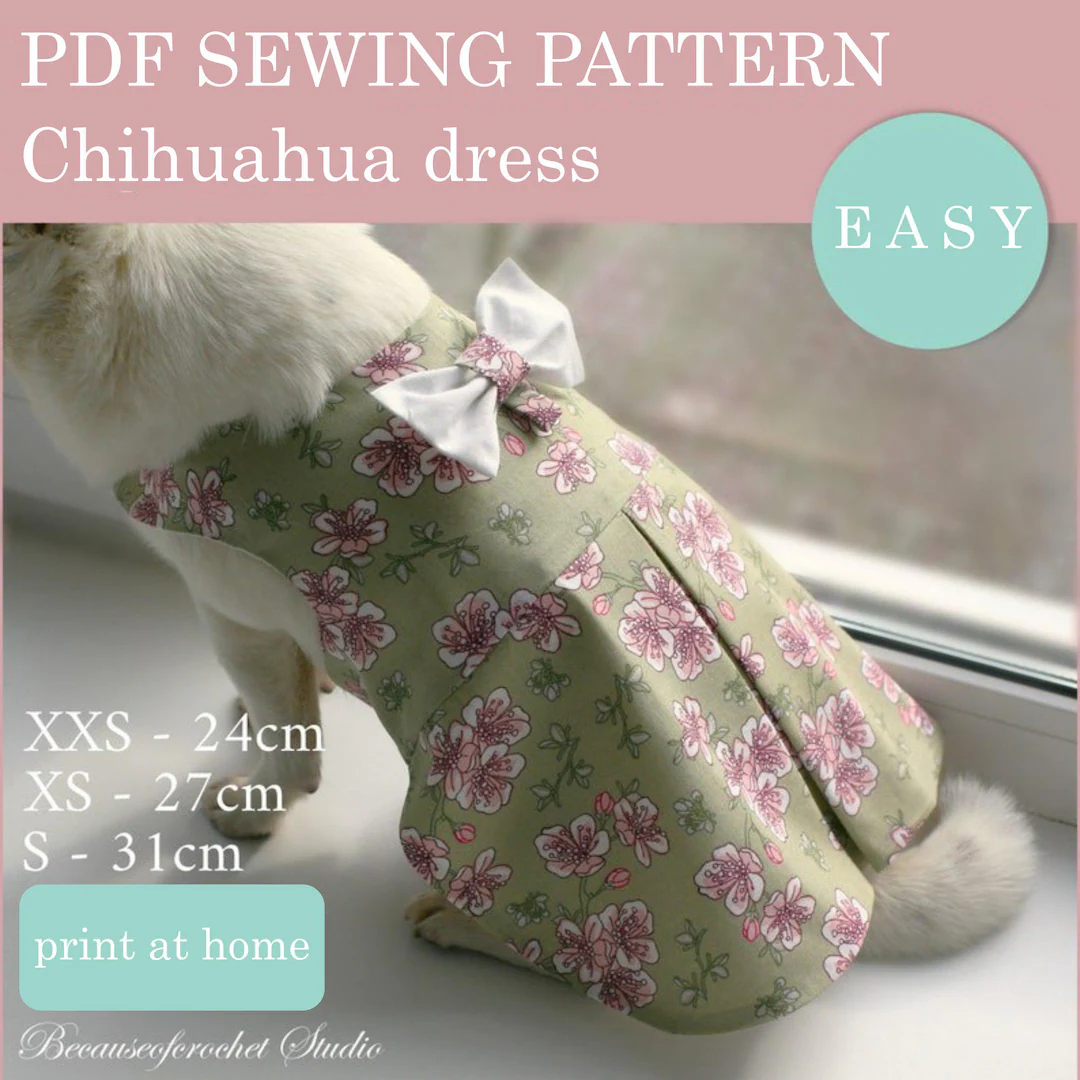 Chihuahua Dress Sewing Pattern Easy No