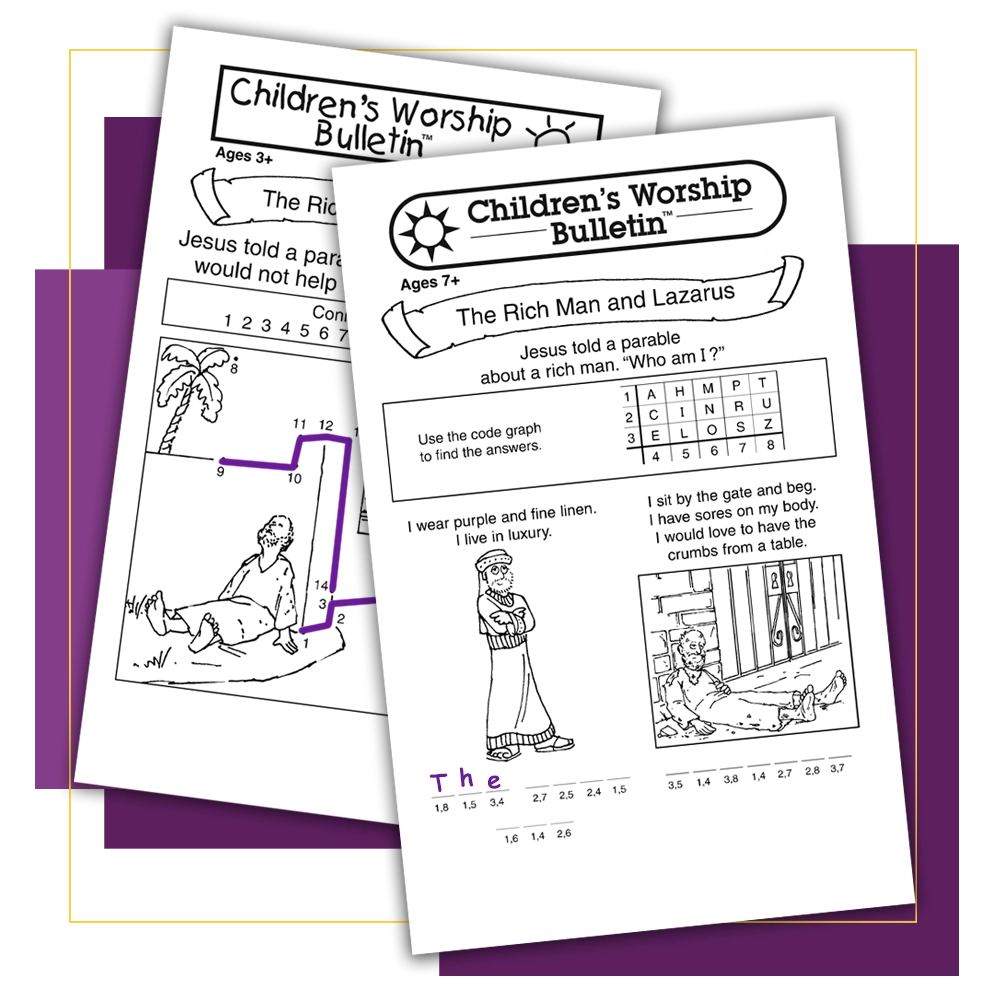 free printable childrens church bulletins