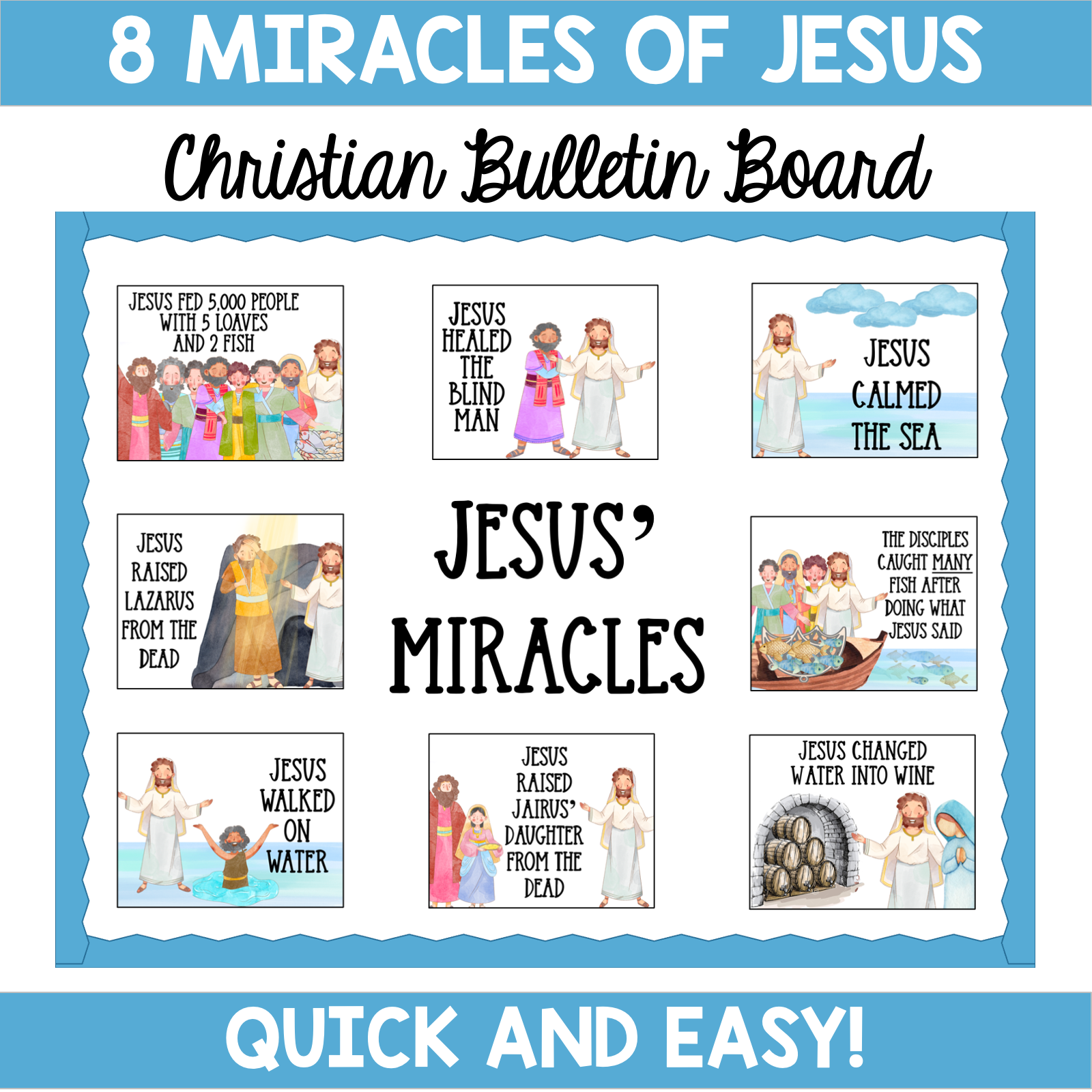 Christian Bulletin Board Miracles Of Jesus Christian Bulletin Board Miracles Of Jesus
