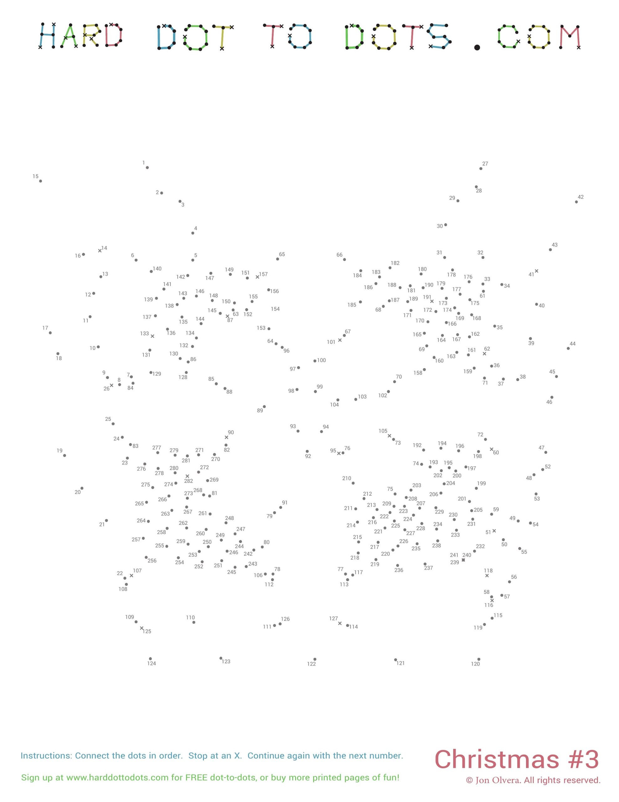 Christmas 10 Pack Digital Dot To Dots