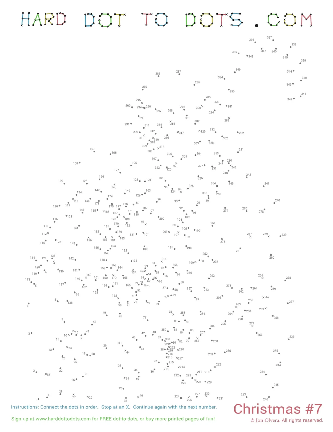 Christmas 10 Pack Digital Dot To Dots