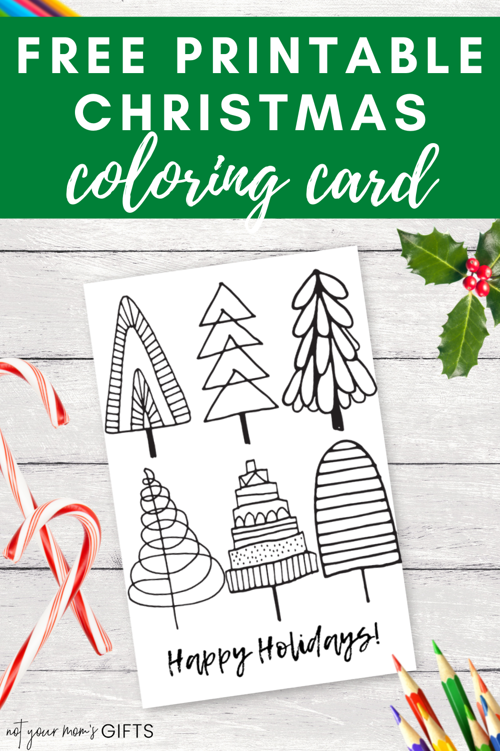 foldable christmas card printable free
