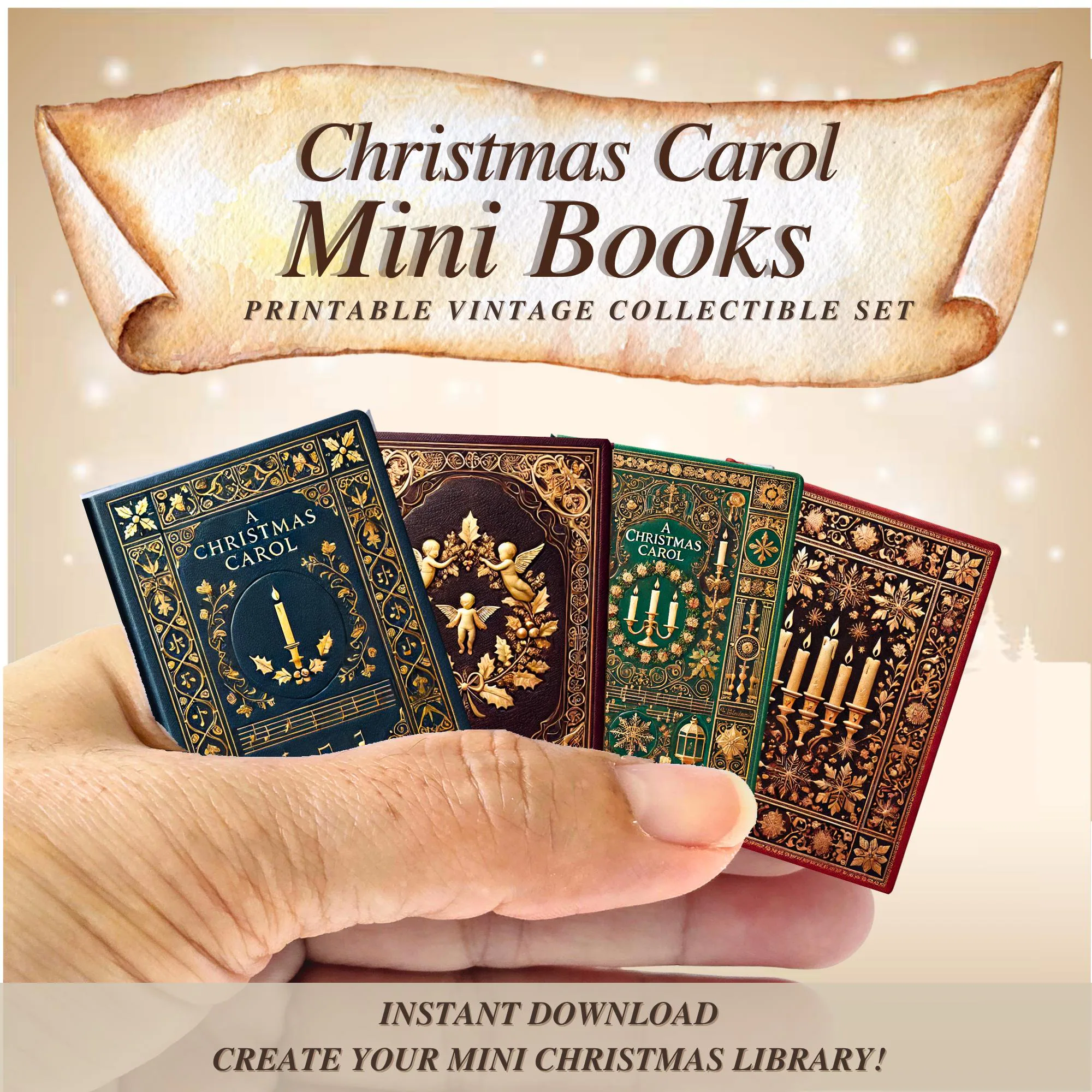 Christmas Carol Mini Books Printable
