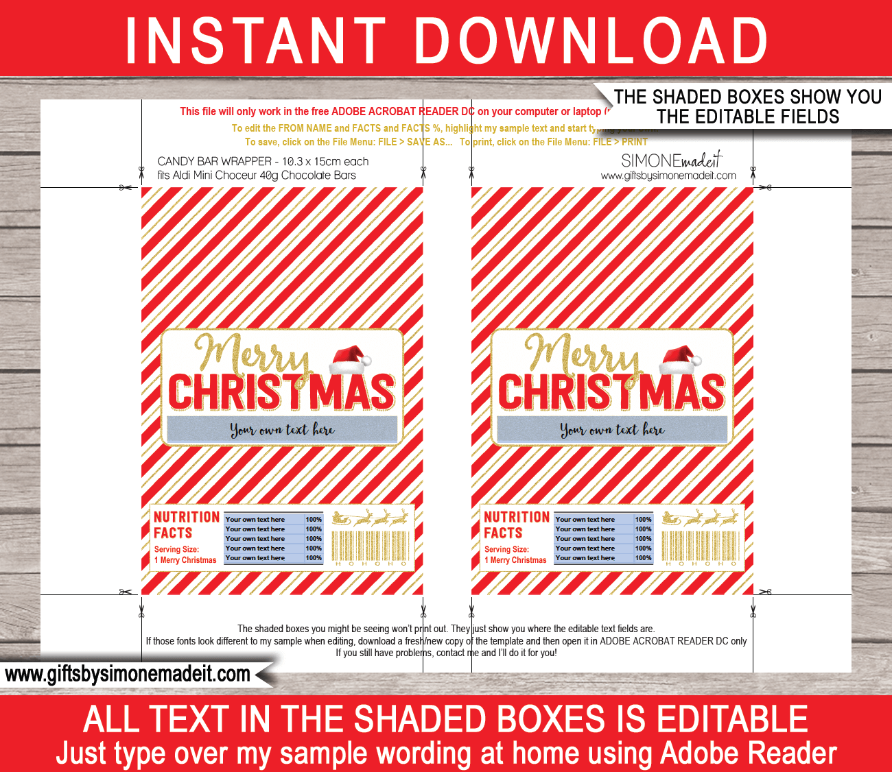 free printable chocolate bar wrappers templates