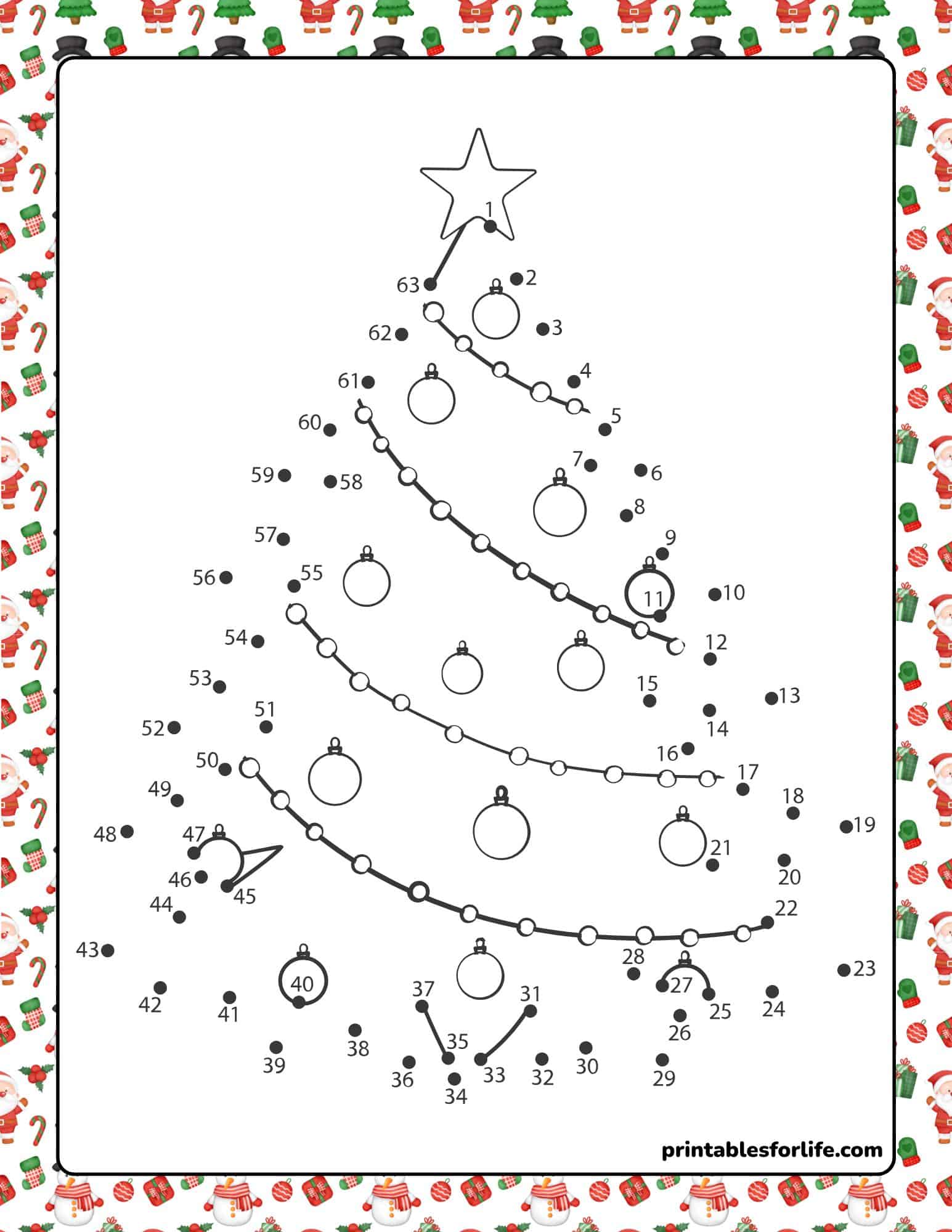 Christmas Dot To Dot