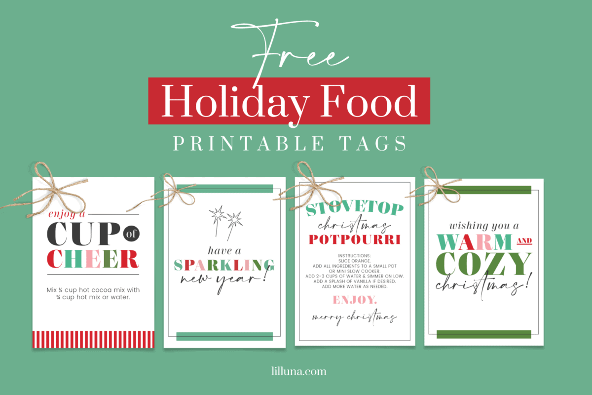 Christmas Food Gift Tags