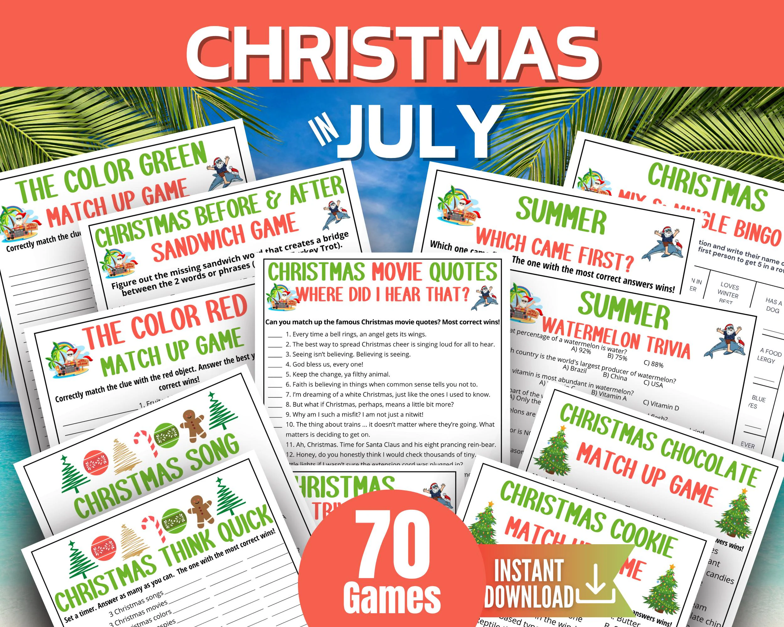 Christmas Games Printable