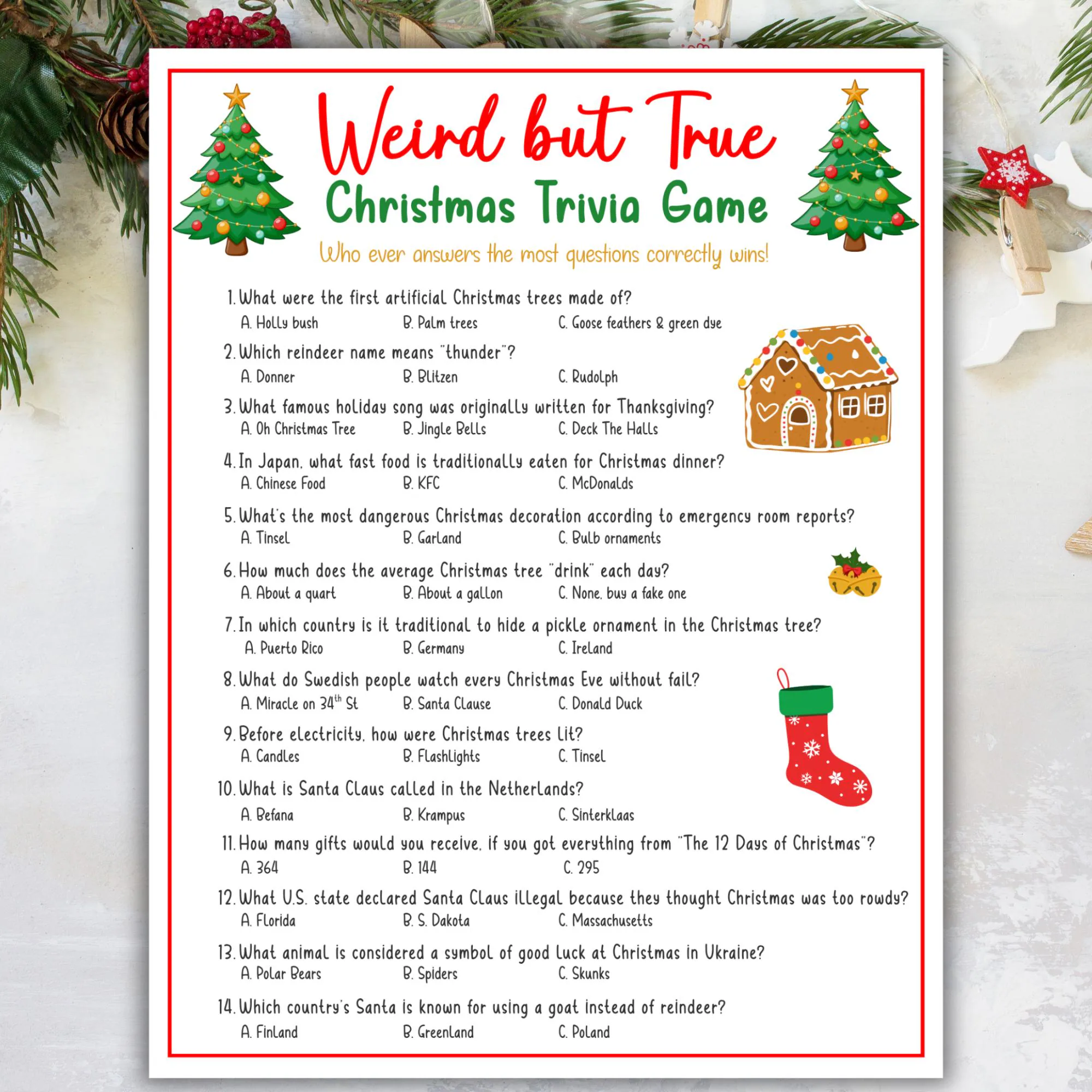 Christmas Games Printable