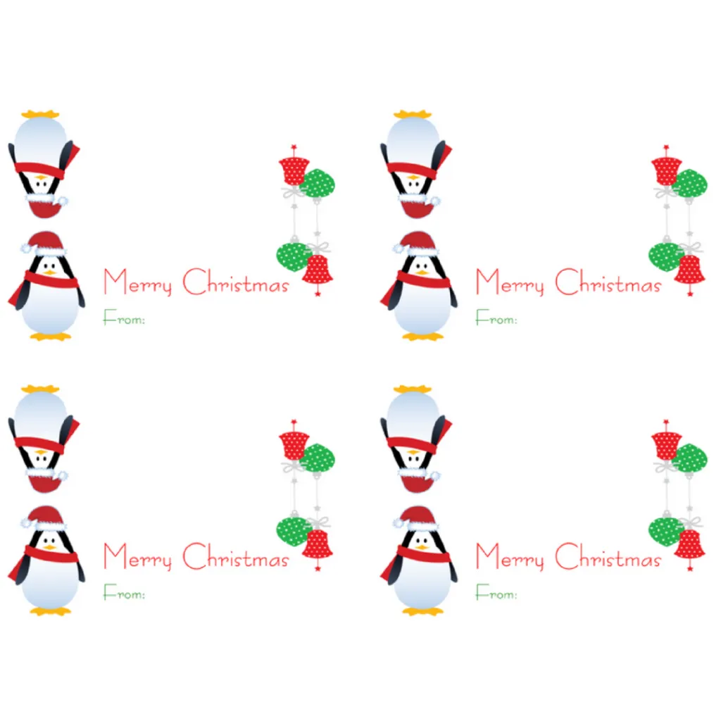Christmas Gift Bag Toppers