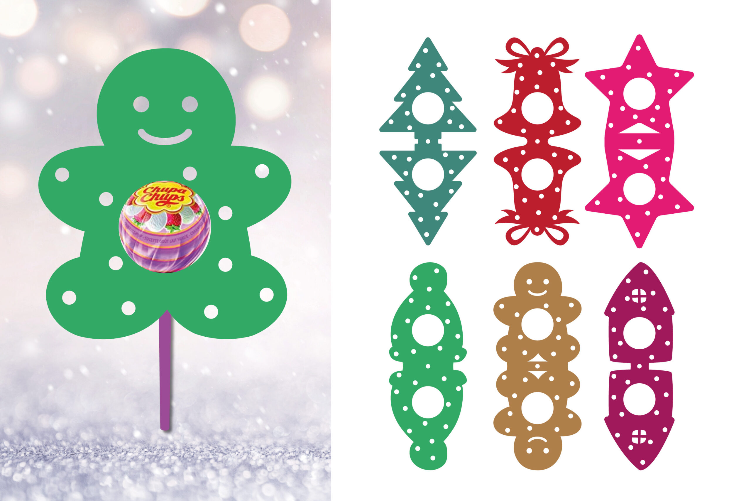 Christmas Lollipop Holder 3d Svg Christmas Lollipop Holder 3d Svg