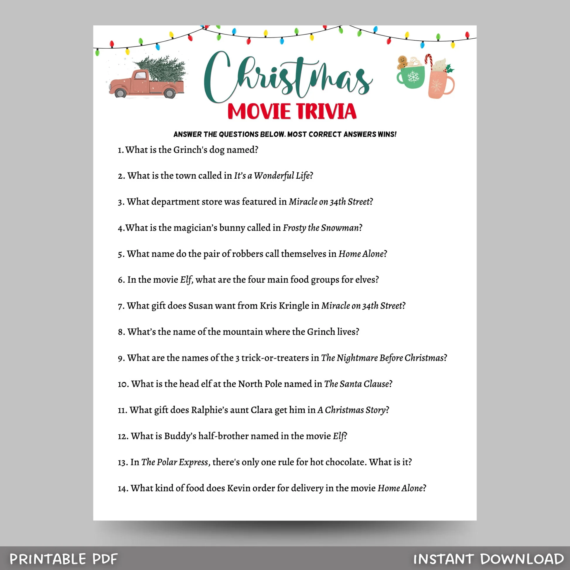 free printable movie quizzes