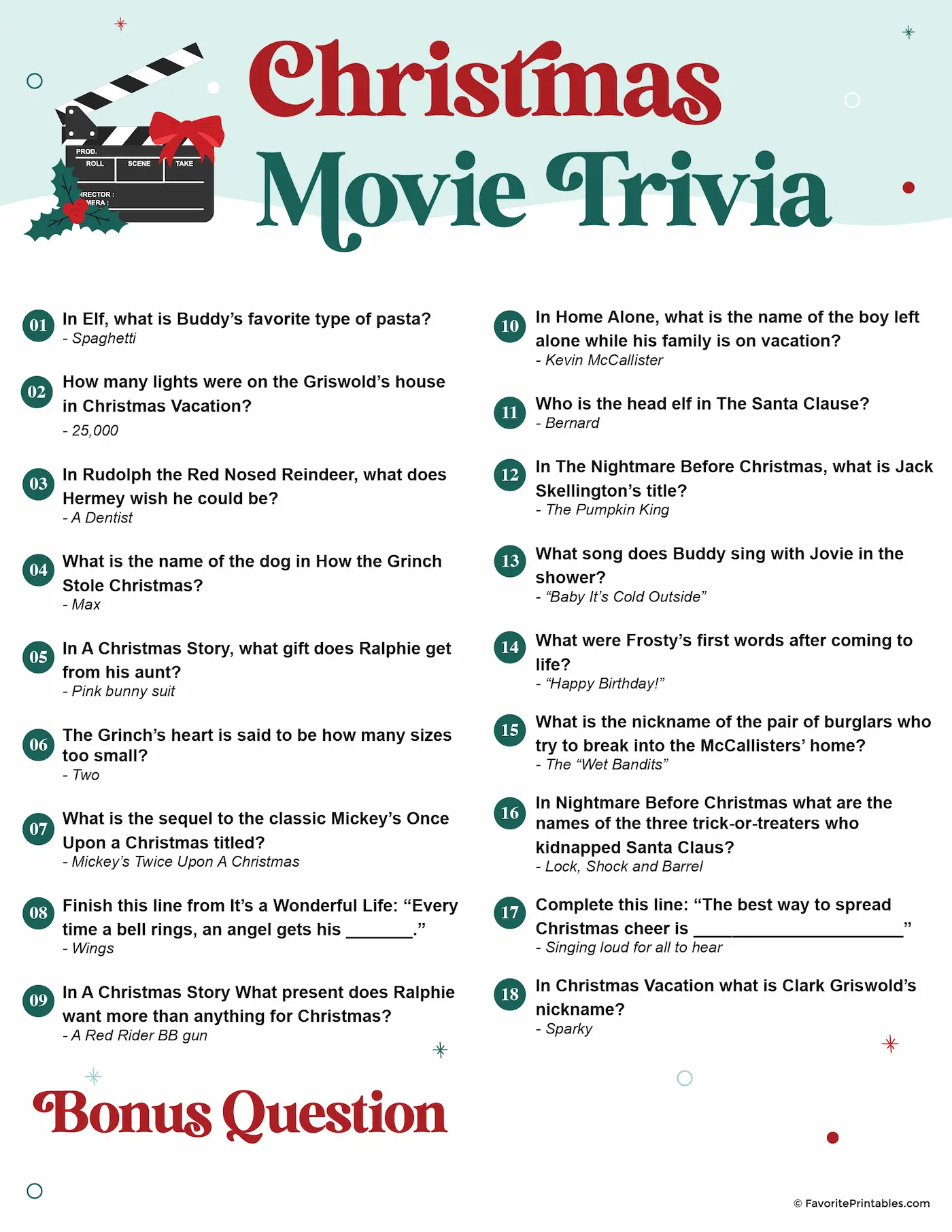 Christmas Movie Trivia Questions And Answers