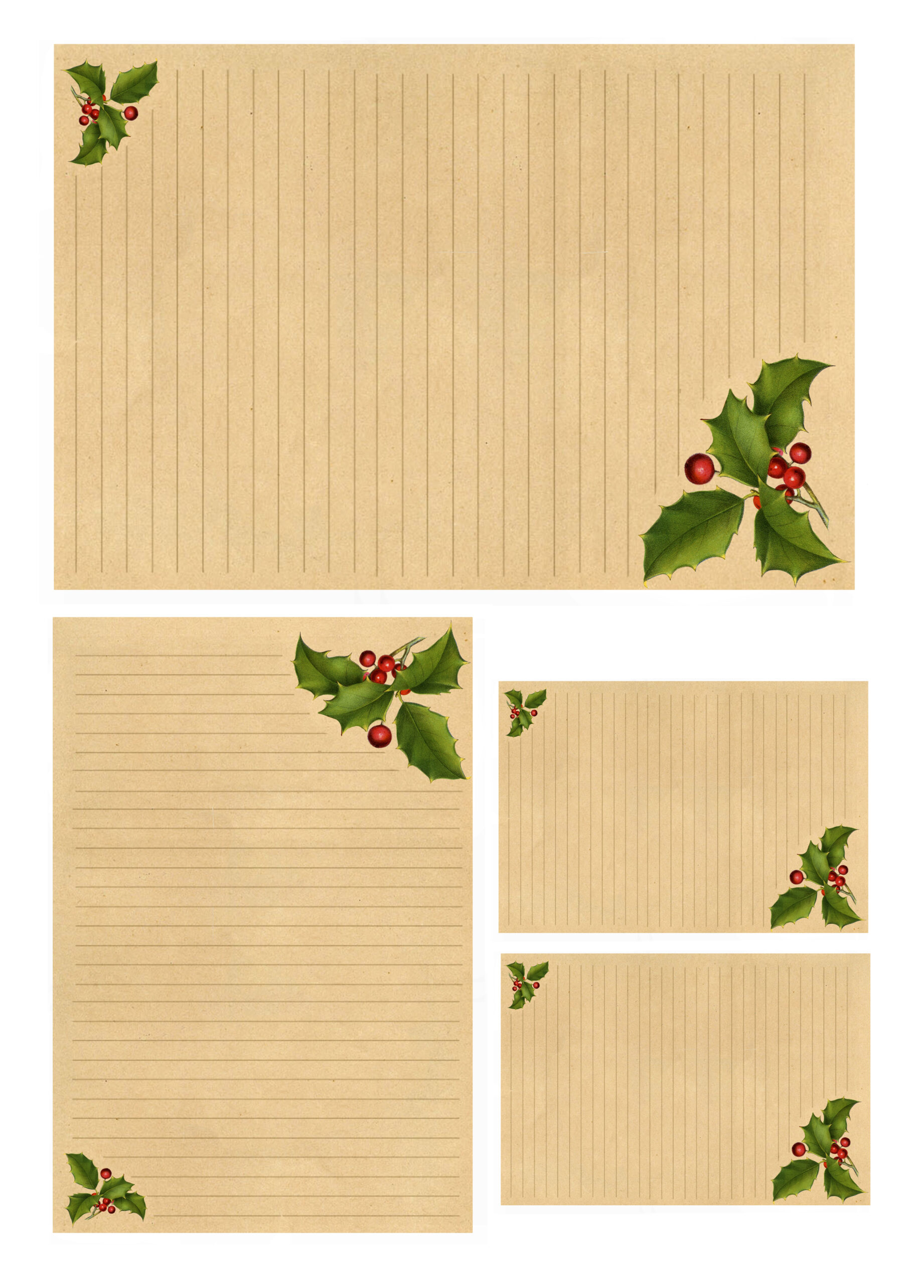 Christmas Stationery Printable