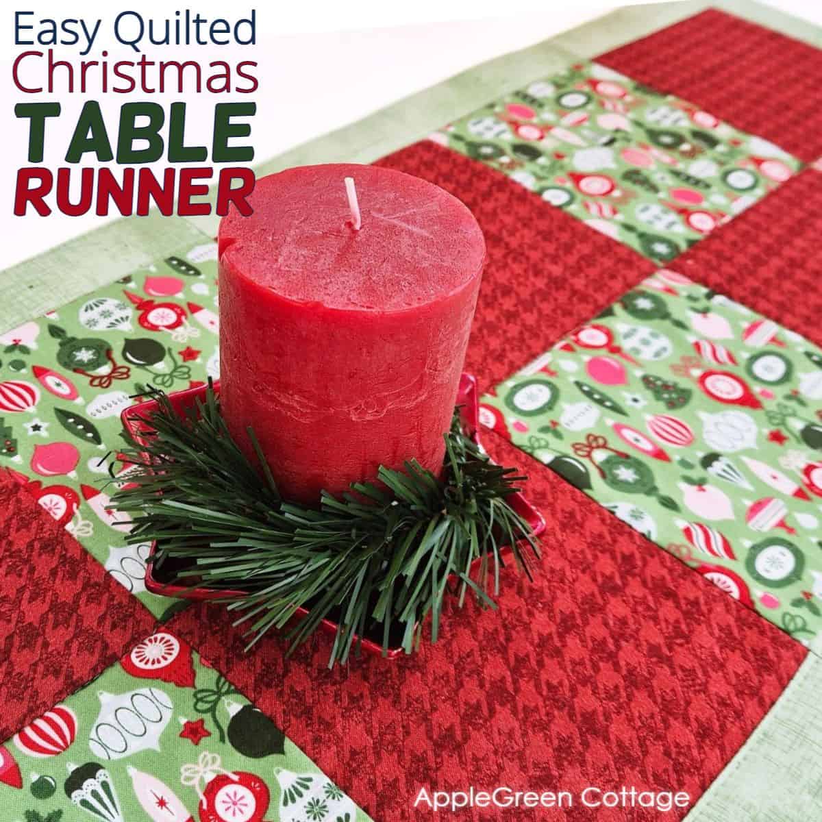 easy christmas table runner patterns free printable