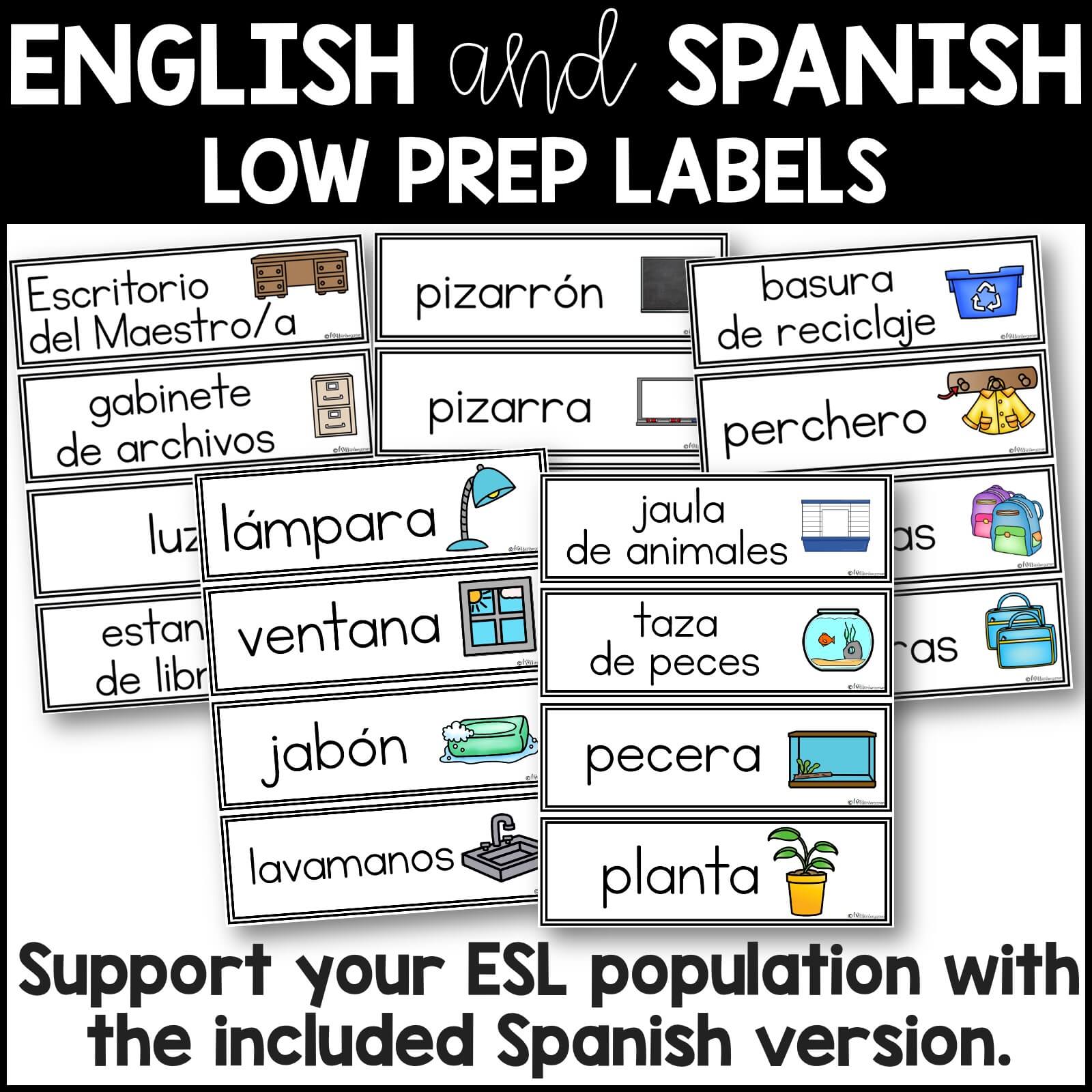 Classroom Labels With Pictures