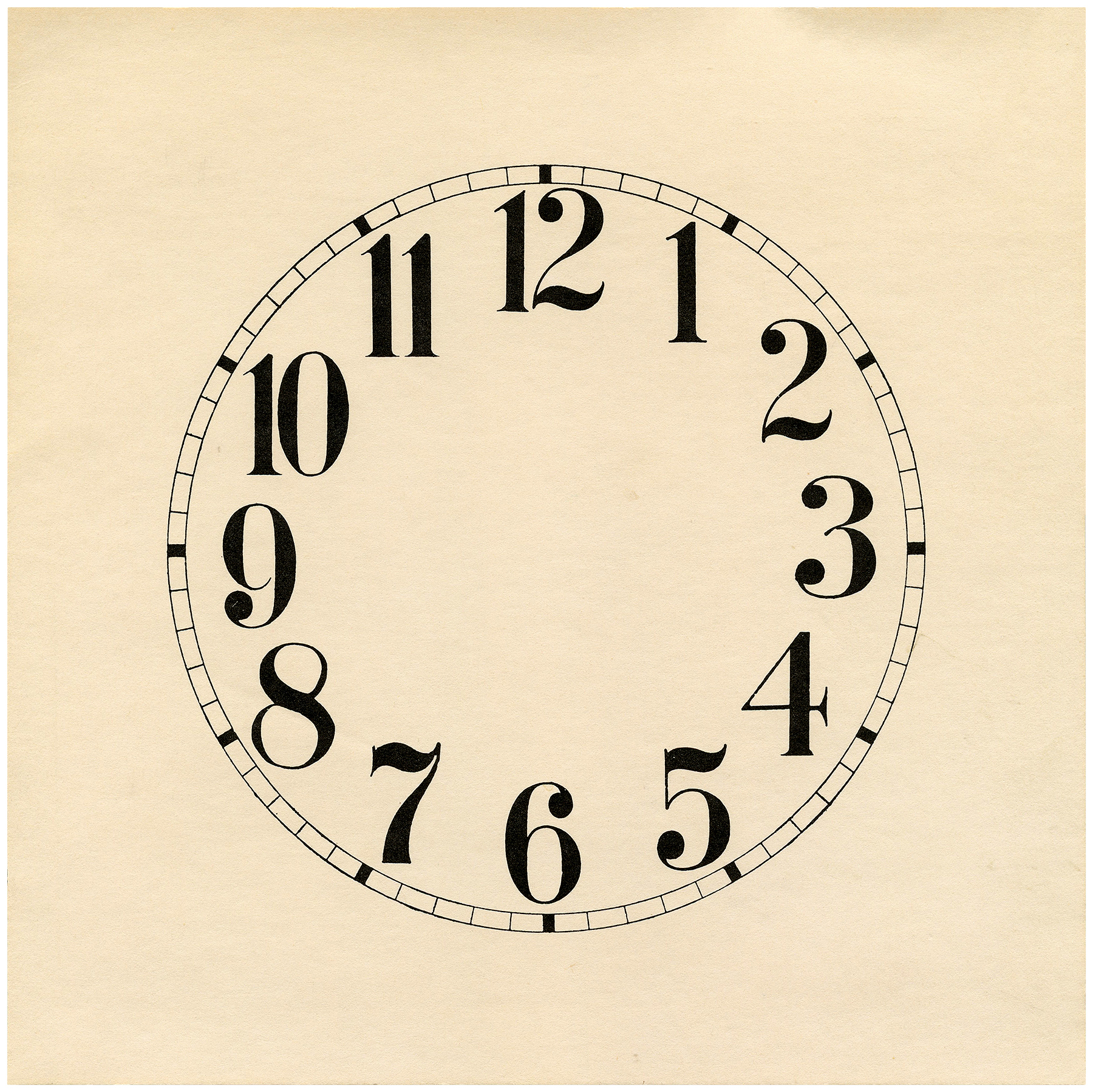 free printable clock faces