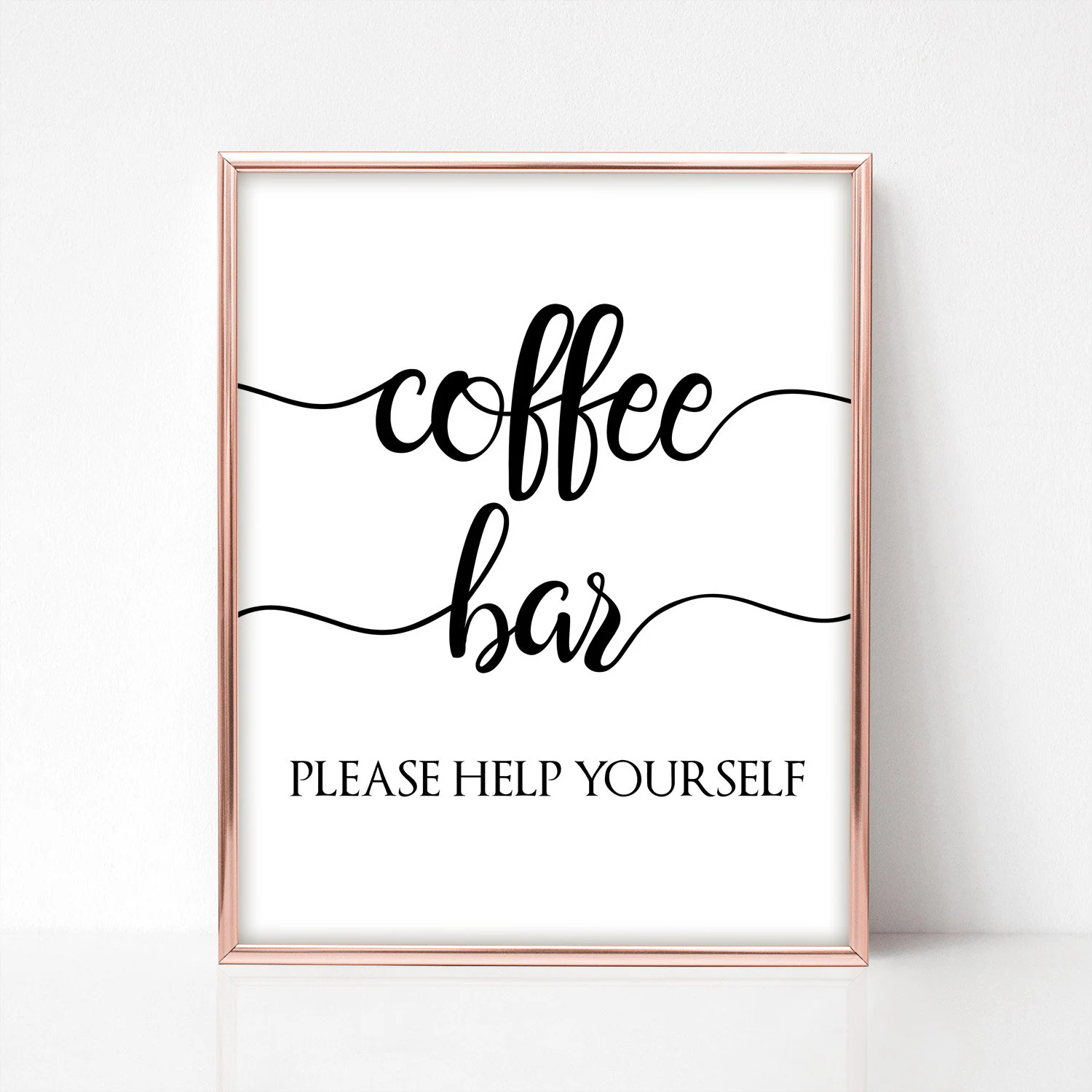 Coffee Bar Sign Elegant Printable Art