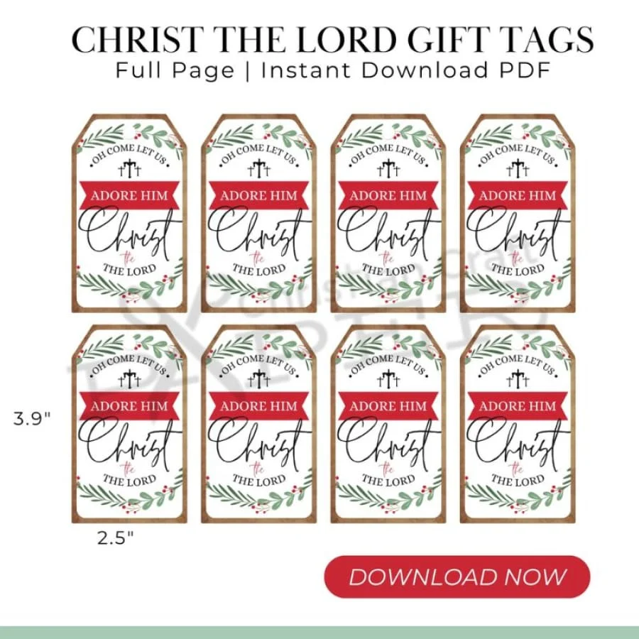 Come Adore Christmas Printable Gift Craft Kits