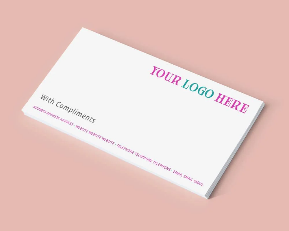 free compliment slip template word