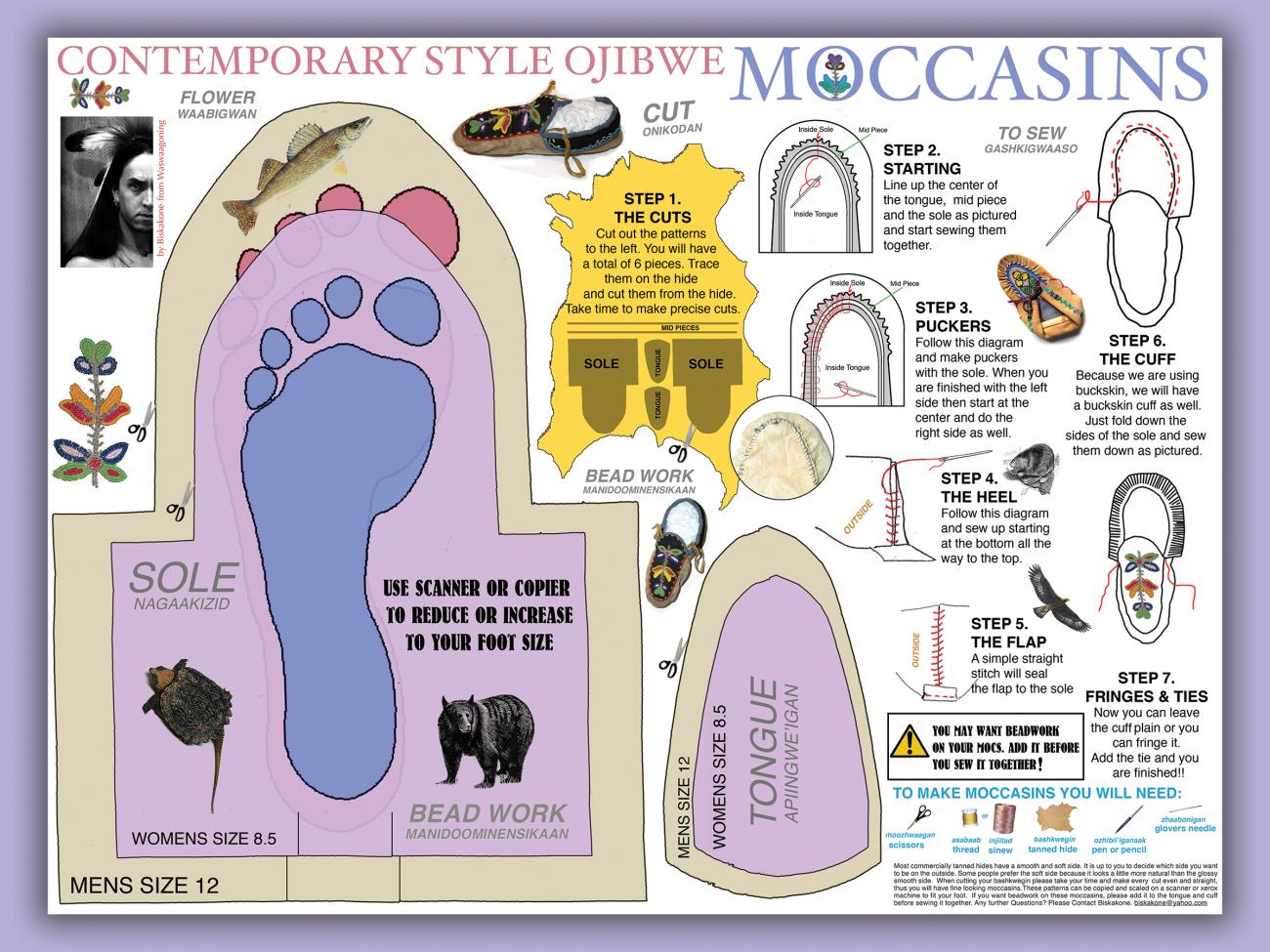 Contemporary Moccasin Pattern Contemporary Moccasin Pattern
