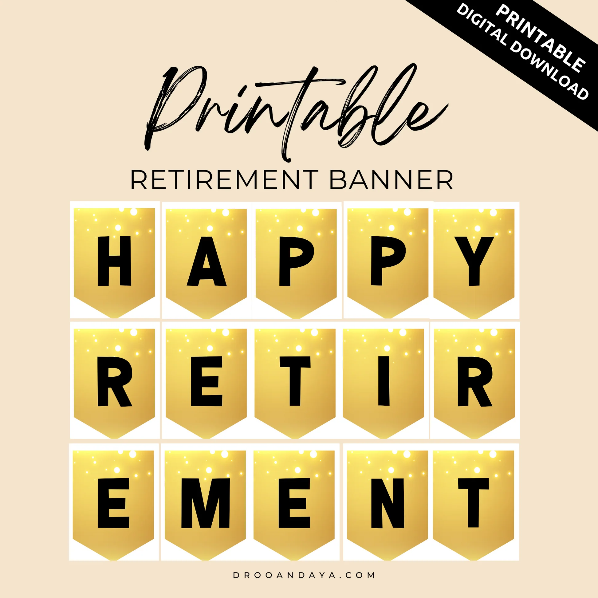 Copy Of Retirement Party Printable Happy Retirement Banner
