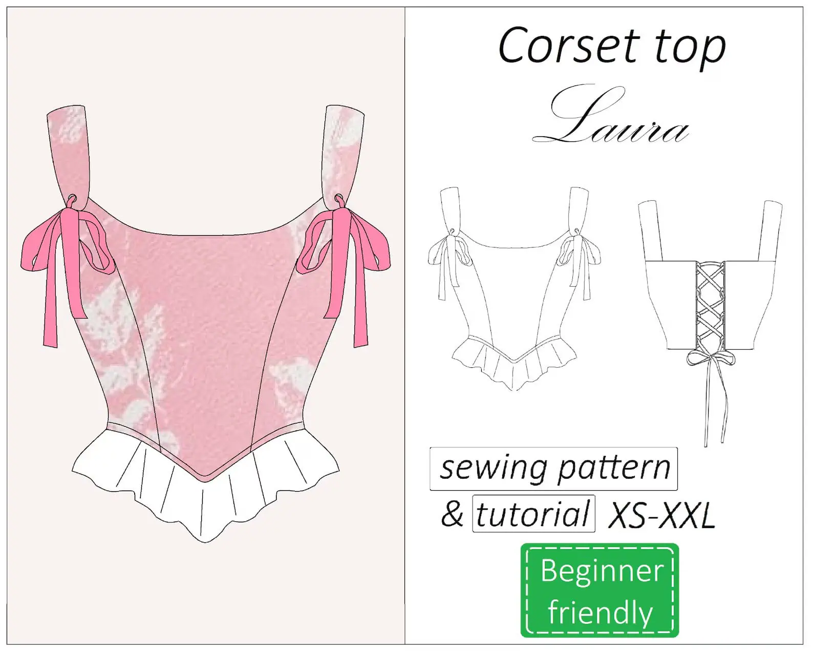 Corsettoppatternlaura
