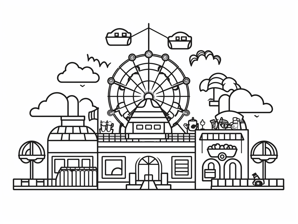 County Fair Coloring Sheet