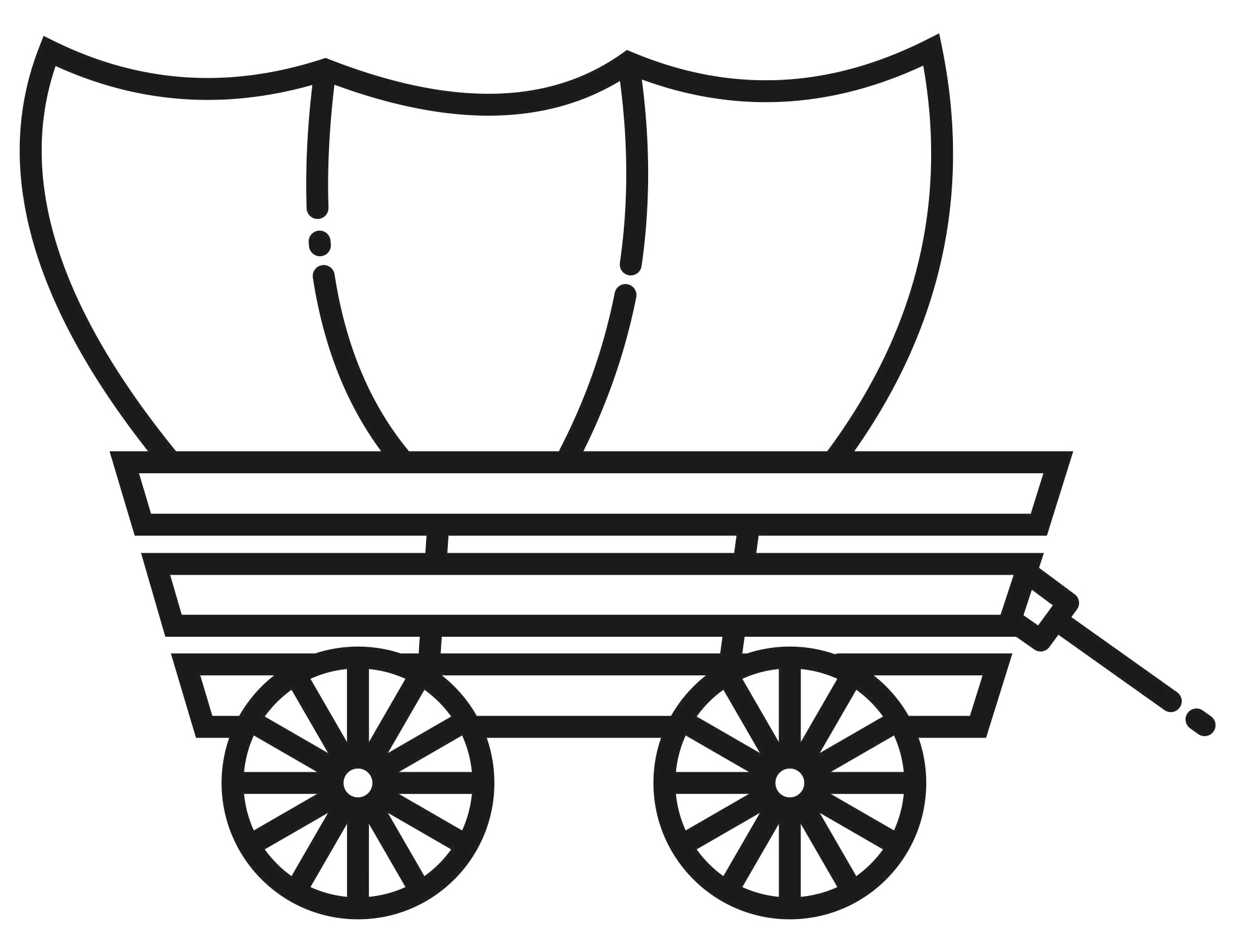 covered wagon printable free